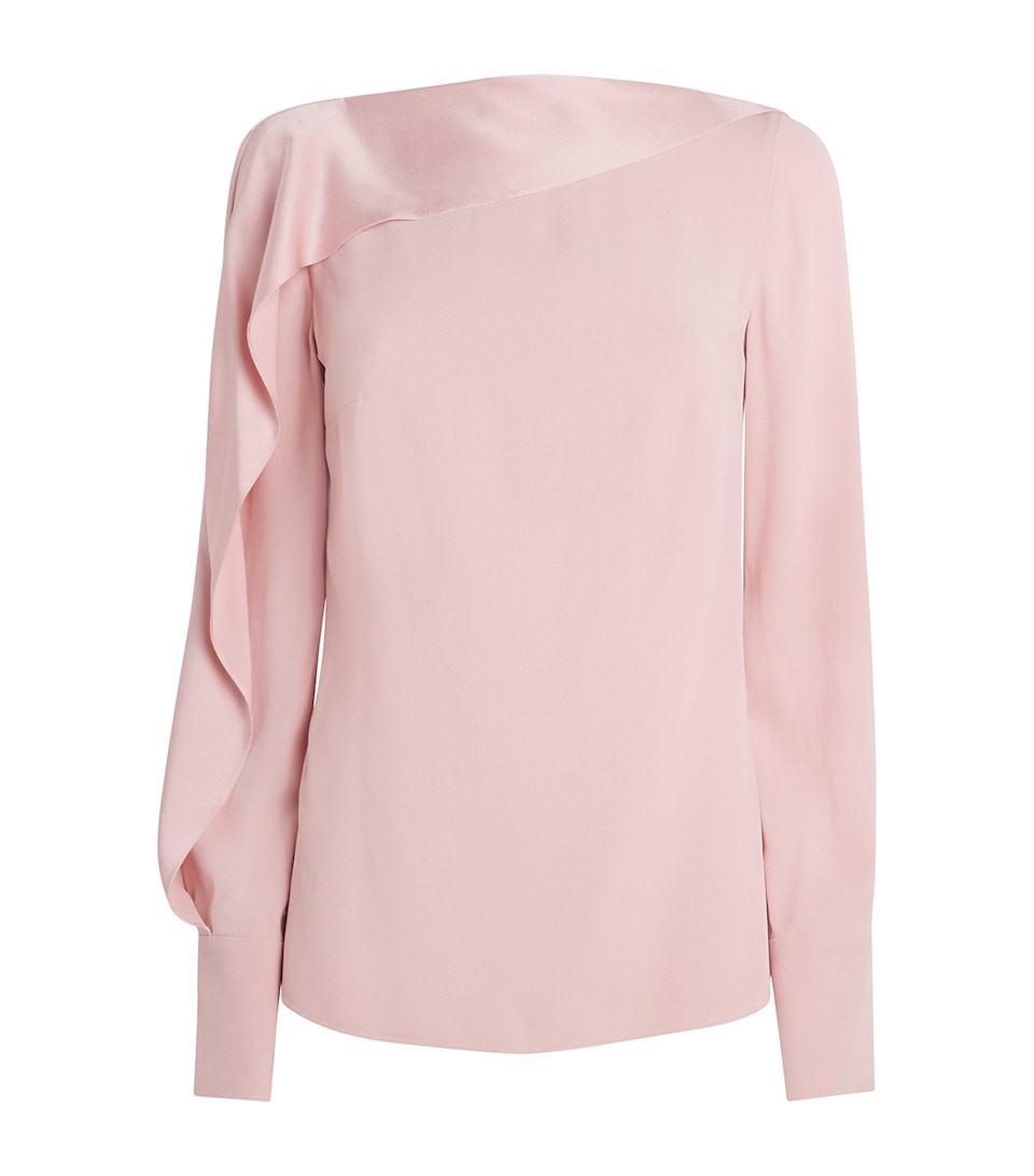 Satin Long-Sleeve Top