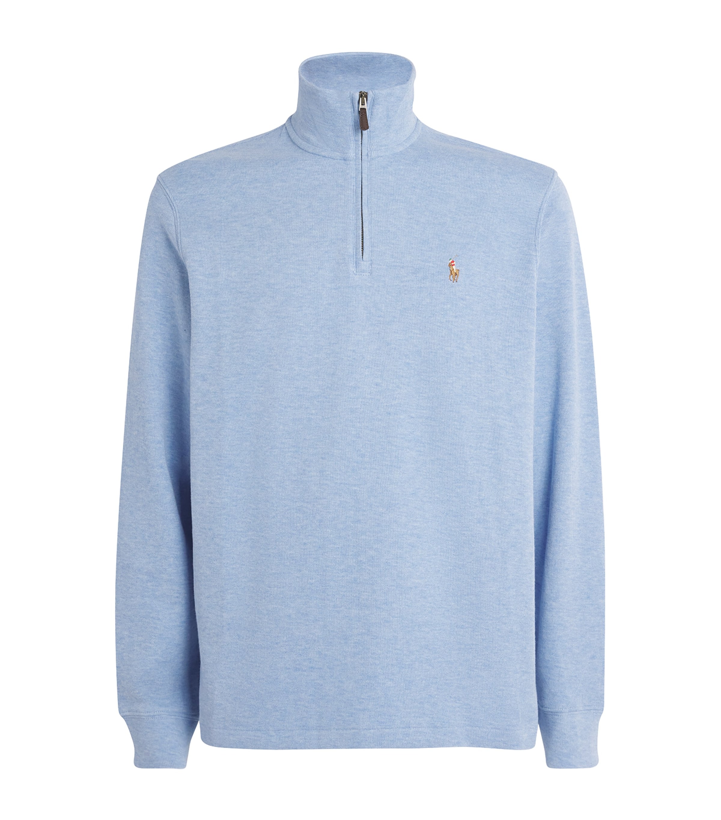 Cotton Logo Quarter-Zip Sweater