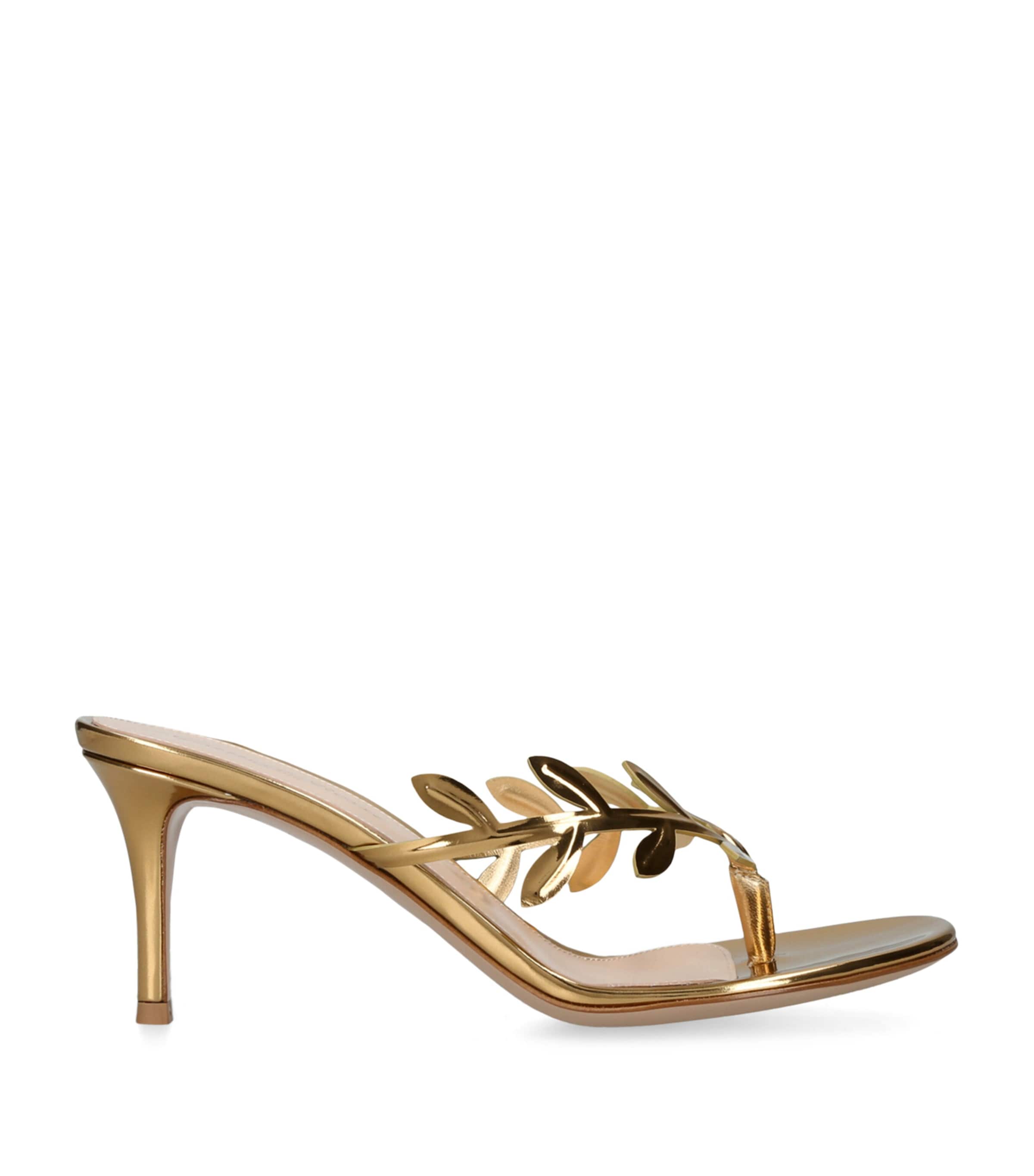 Leather Flavia Heeled Sandals 70