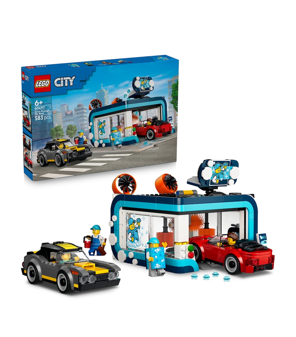 Lego City Drive-Through Car Wash Building Toy 60497