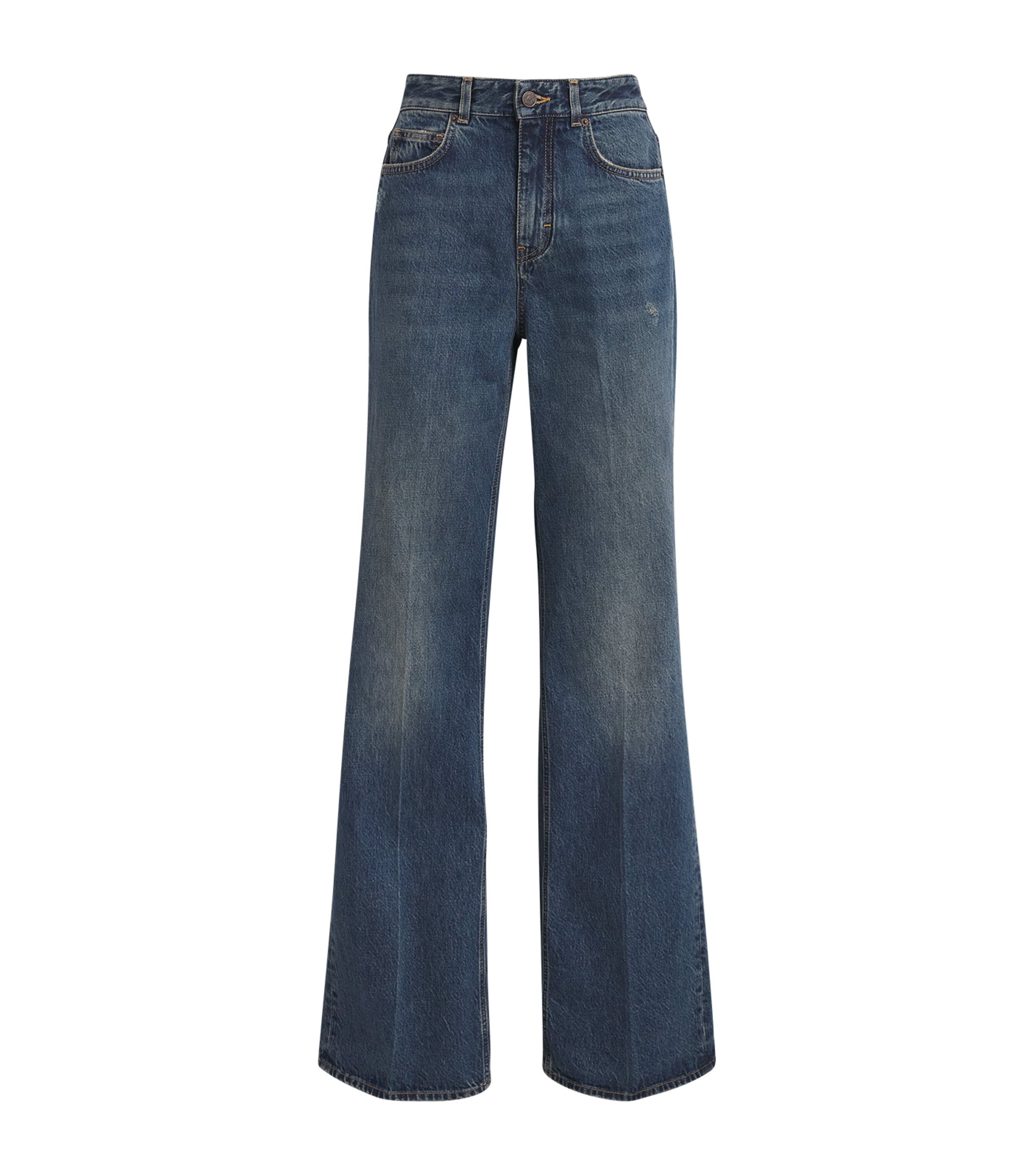 ME+EM Womens Leg Elongator Jeans Authentic Dark Wash