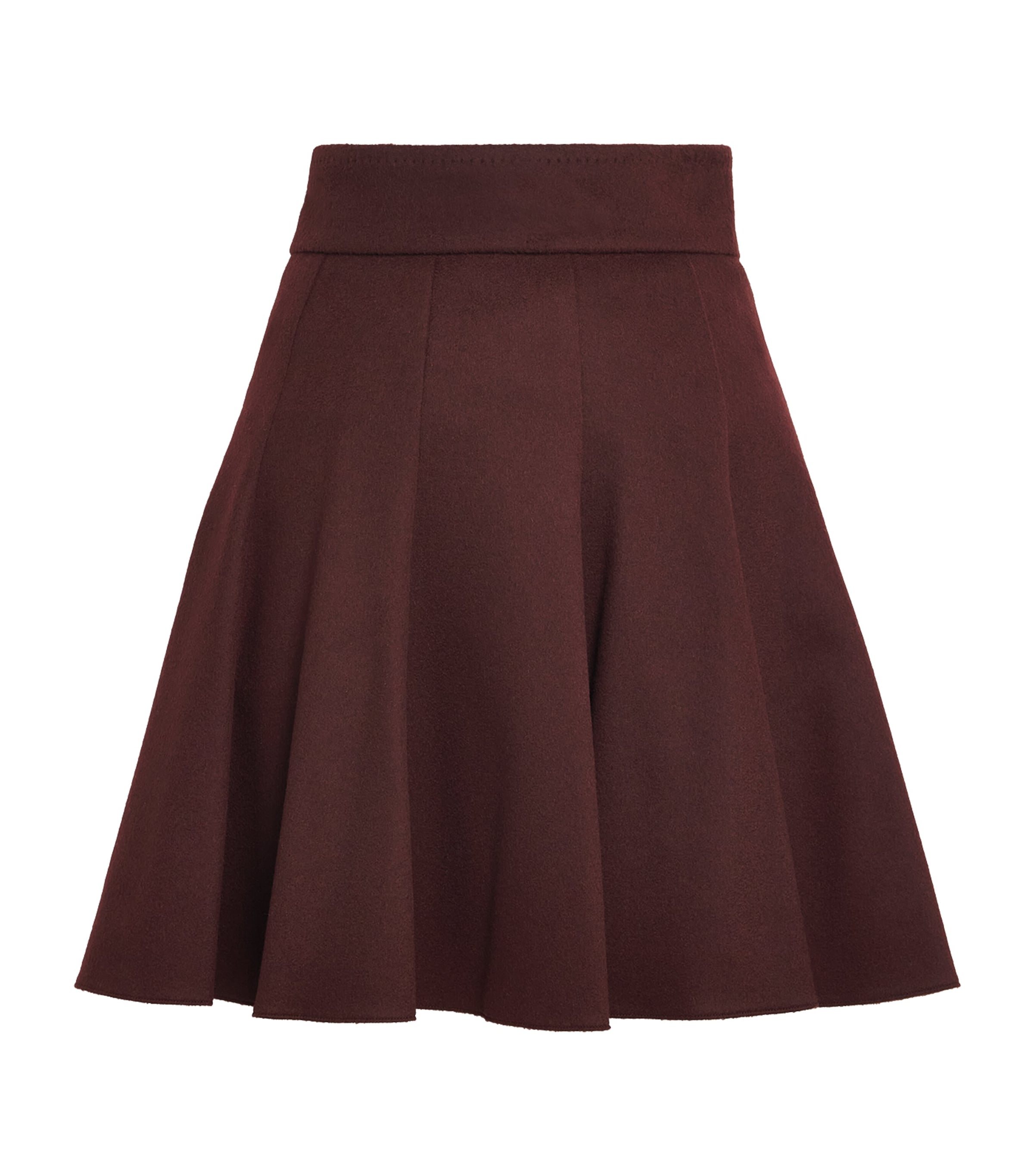Camel Wool Mini Skirt
