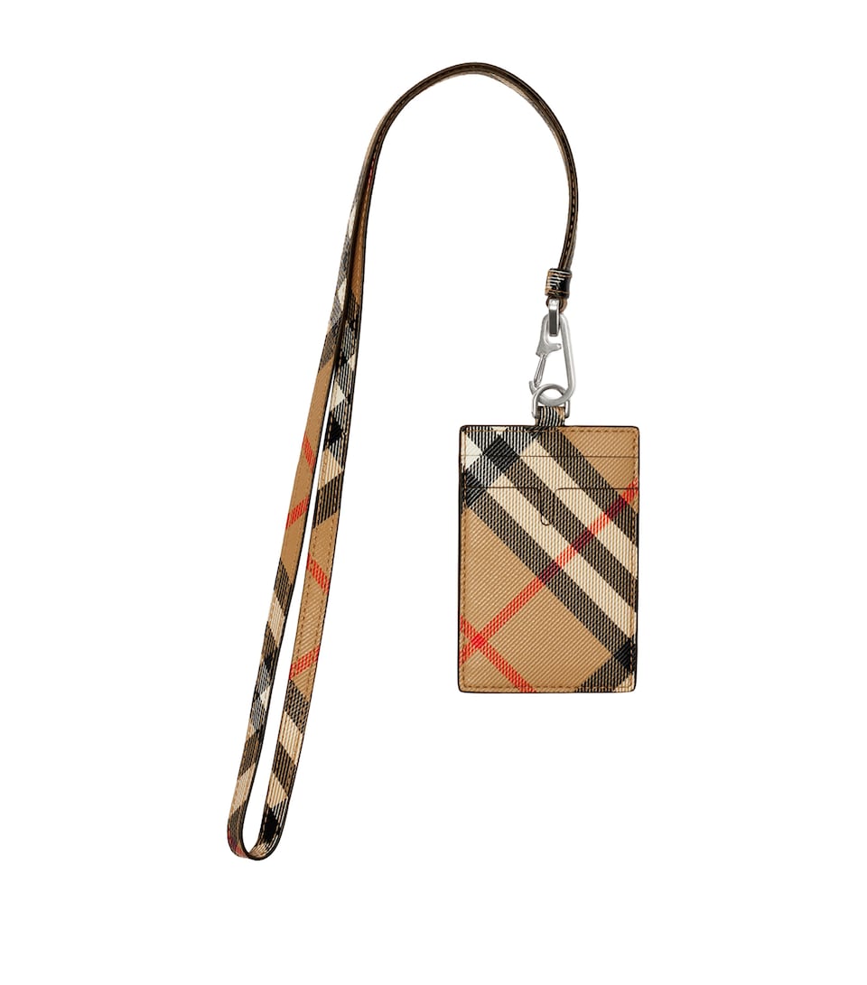 Check Lanyard Card Case