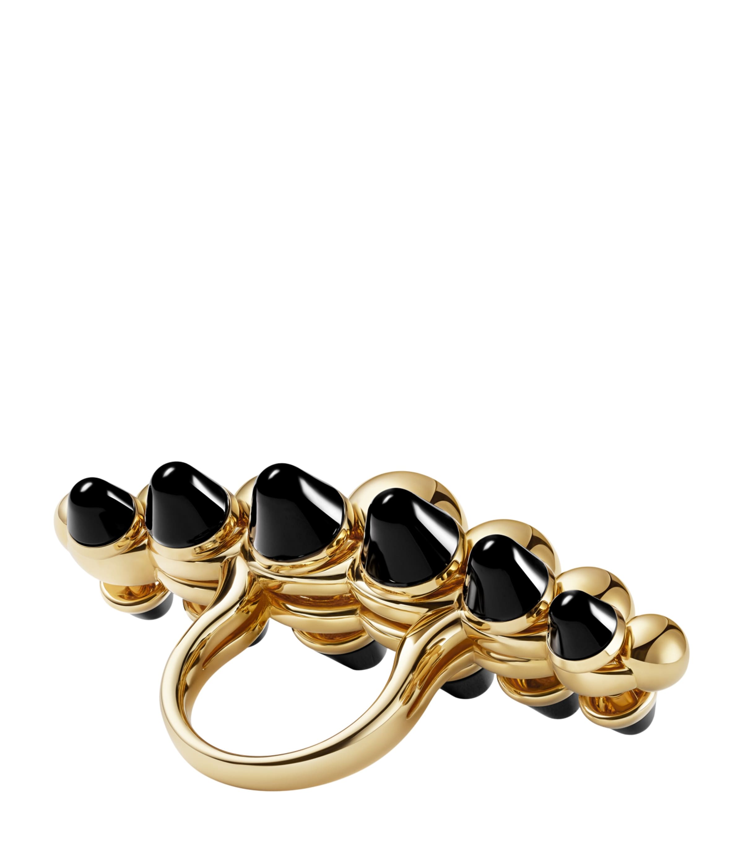 Yellow Gold and Onyx Clash de Cartier XL Ring