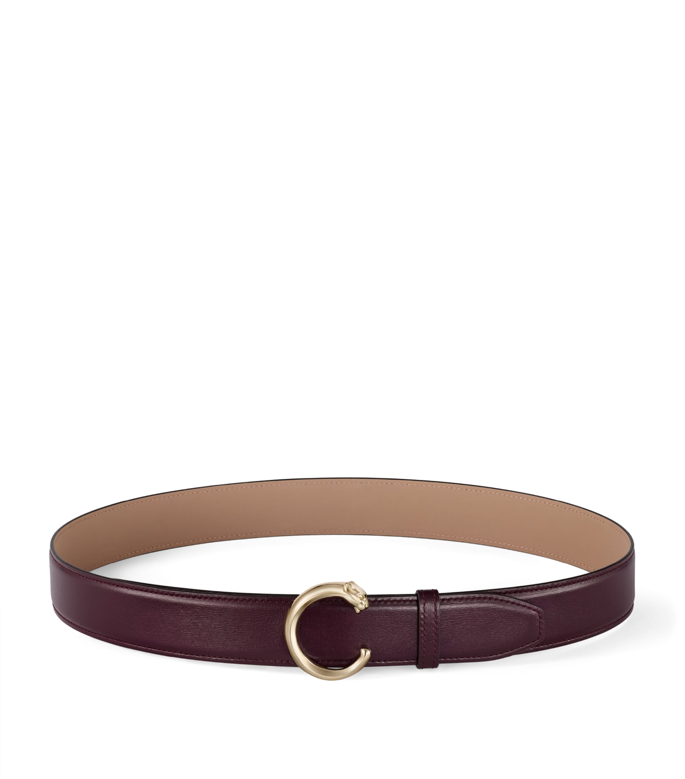 Small Leather Panthère de Cartier Belt (75cm)