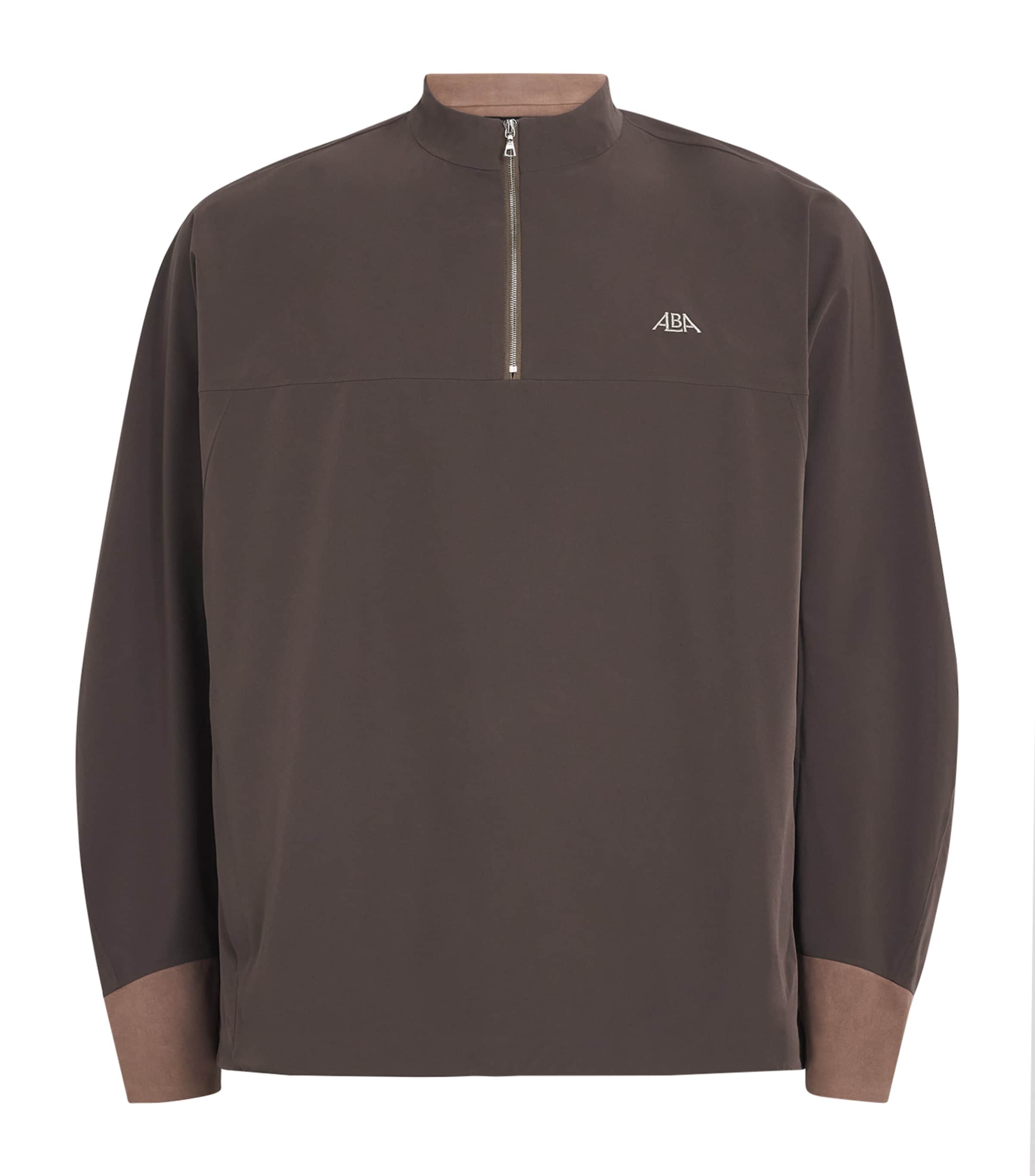 Alba Mens Quarter-Zip Jacket Mud
