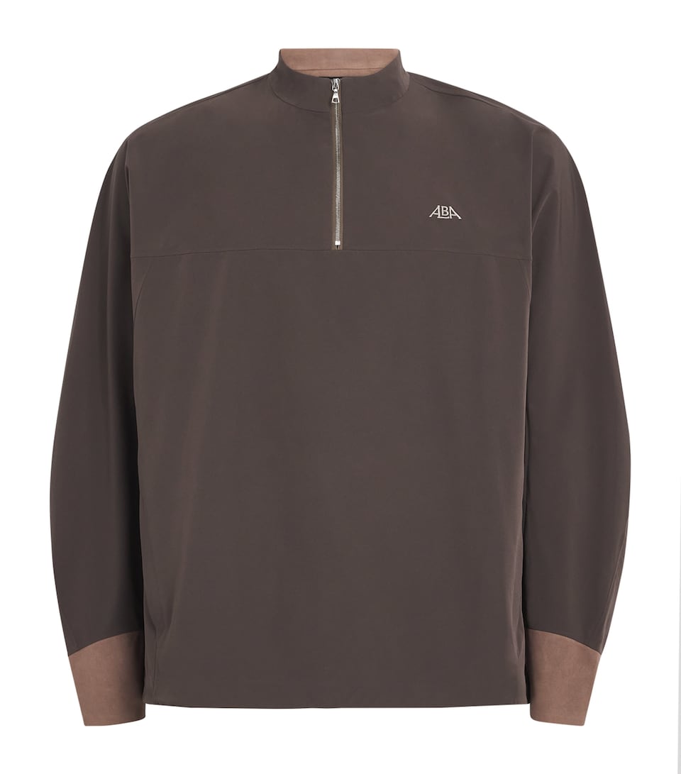 Alba Mens Quarter-Zip Jacket Mud