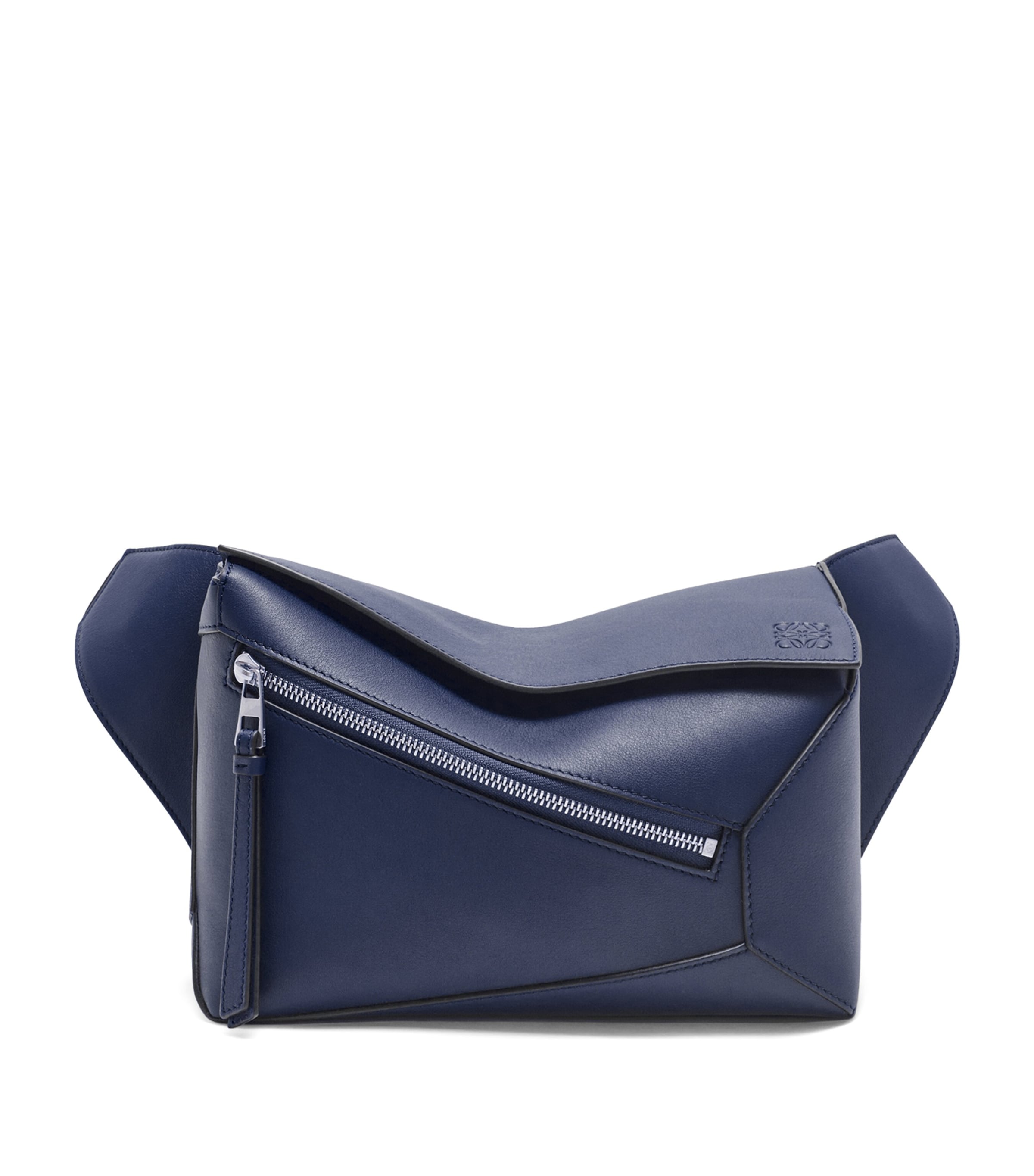 ショルダーバッグ LOEWE BROWN LEATHER SMALL PUZZLE BELT BAG Small Puzzle bumbag in classic calfskin Brown - LOEWE