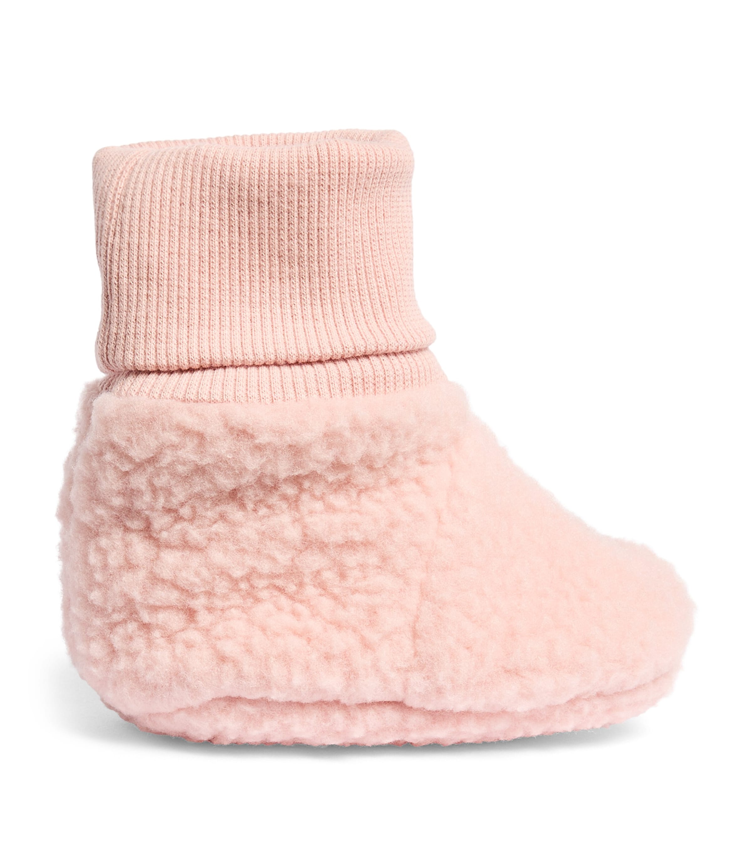 KONGES SLOJD Fleece Safa Booties (6-18 Months) Rose Smoke