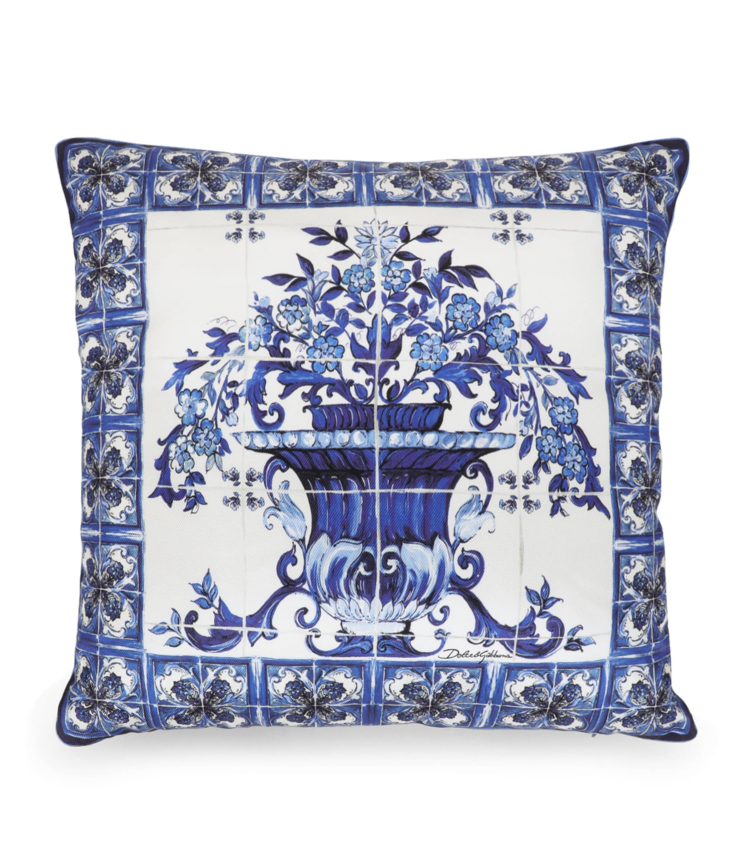 Dolce&Gabbana Casa Blu Mediterraneo Cushion (45cm x 45cm) Vaso Blu Medit