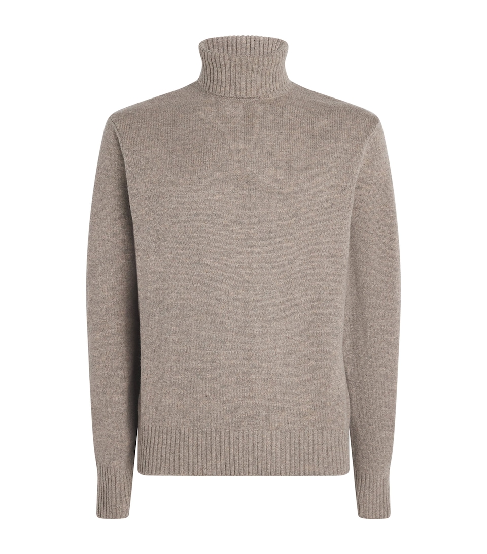 Wool-Cashmere Rollneck Sweater