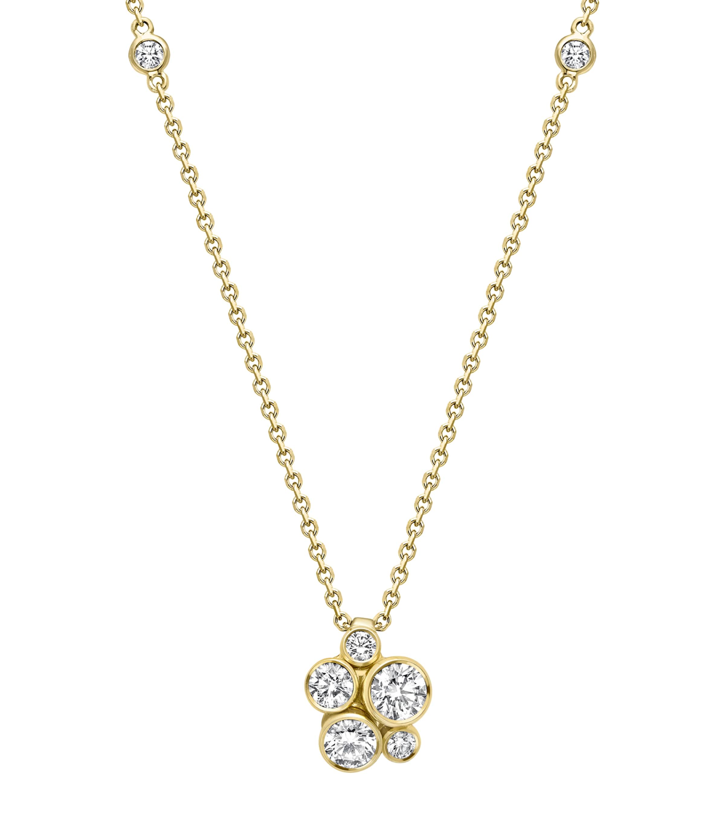 Yellow Gold and Diamond Raindance Necklace