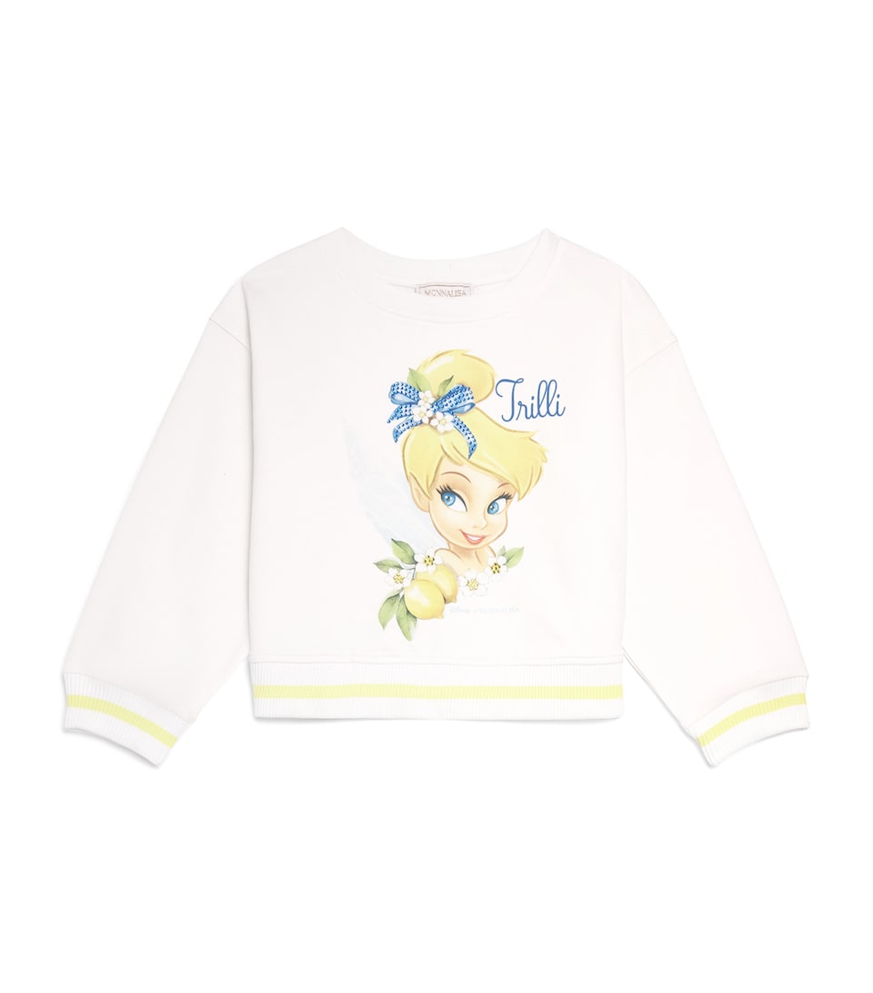 Monnalisa x Disney Tinker Bell Sweatshirt (2-12 Years) Optical White