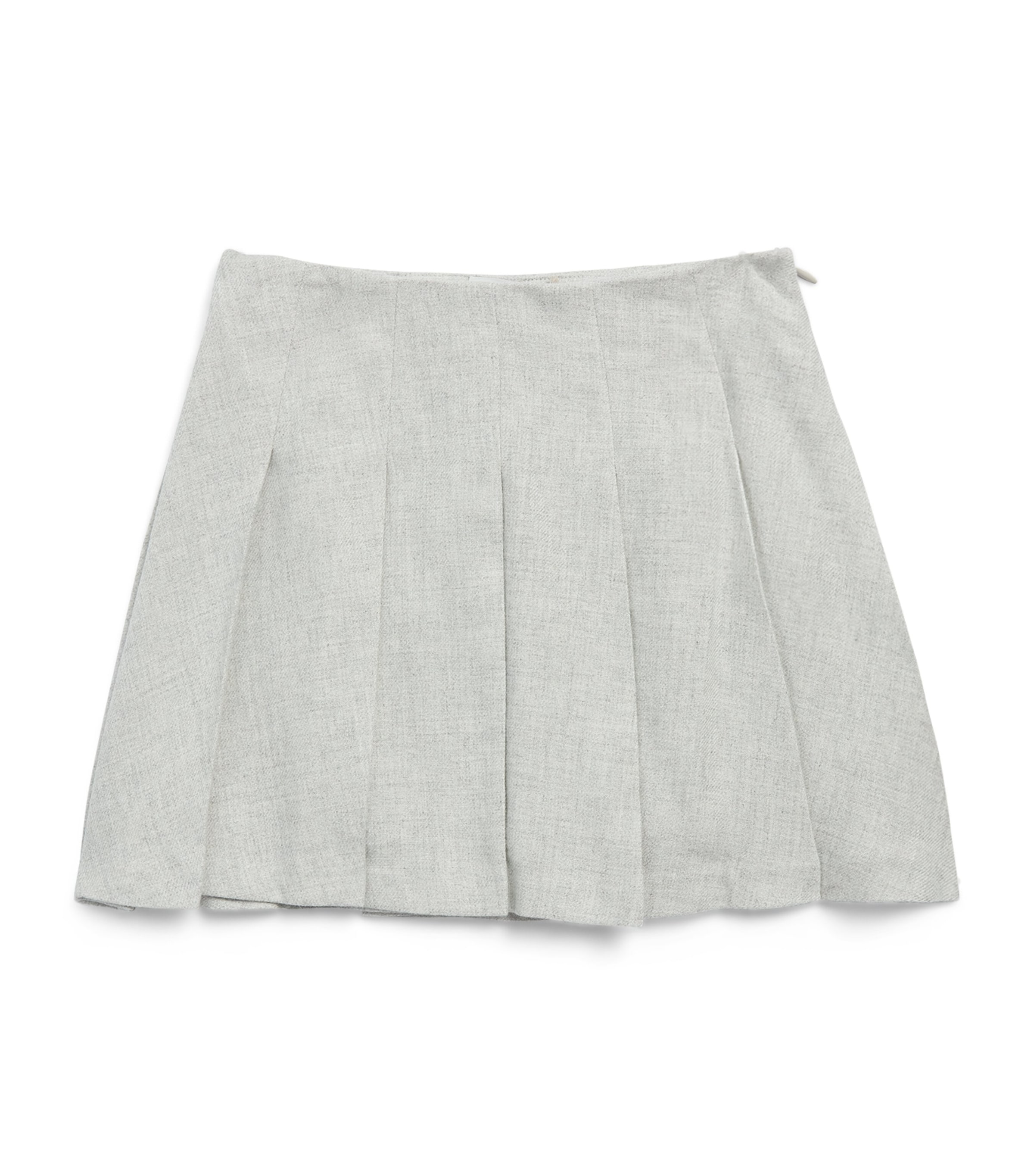 Eleventy Kids Pleated Skirt (2-16 Years) Light Grey Melange