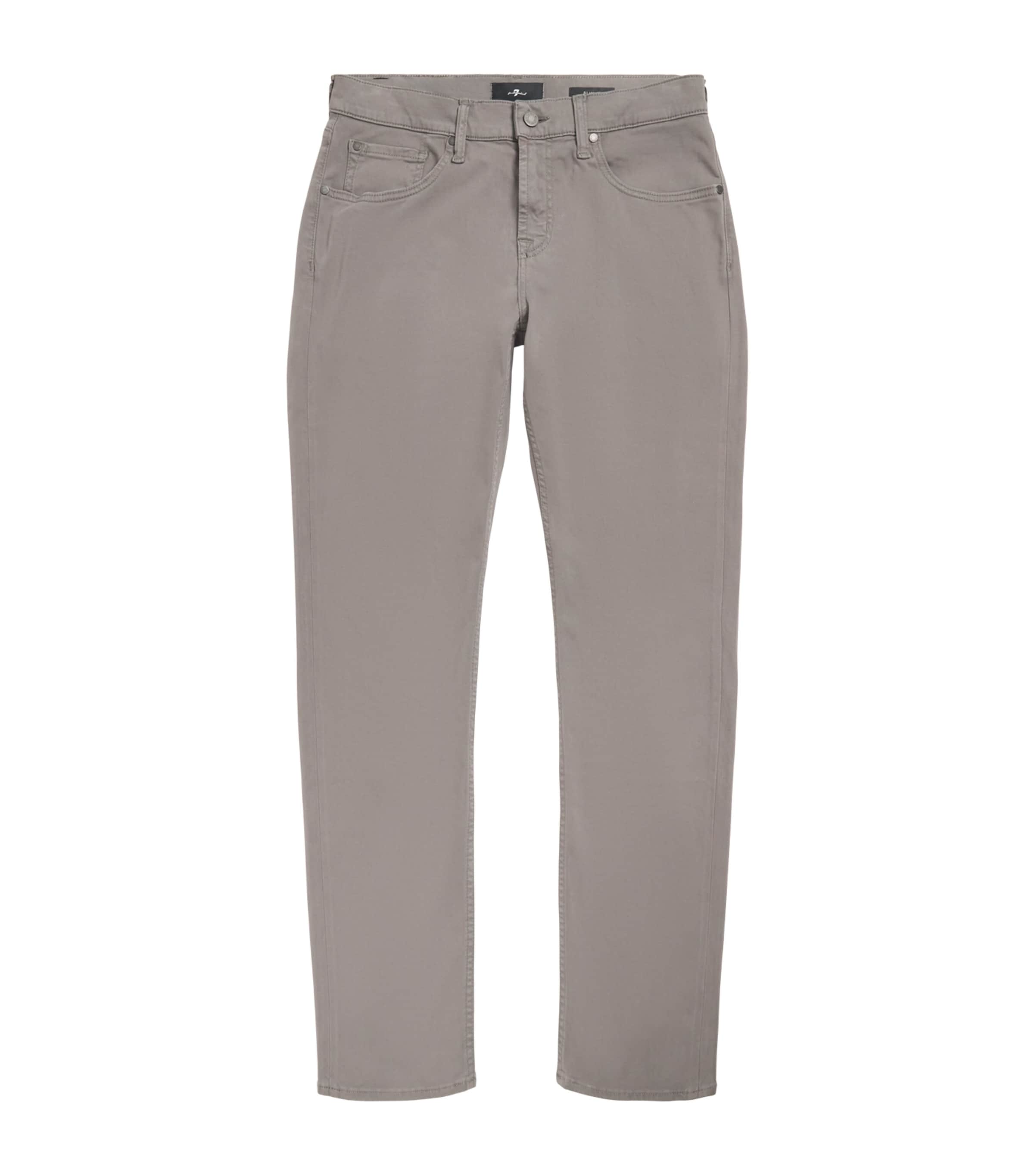 7 For All Mankind Mens Slimmy Chinos Grey