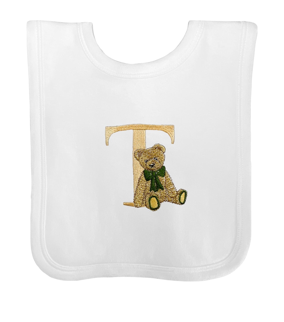 Cotton 'T' Monogram Bib