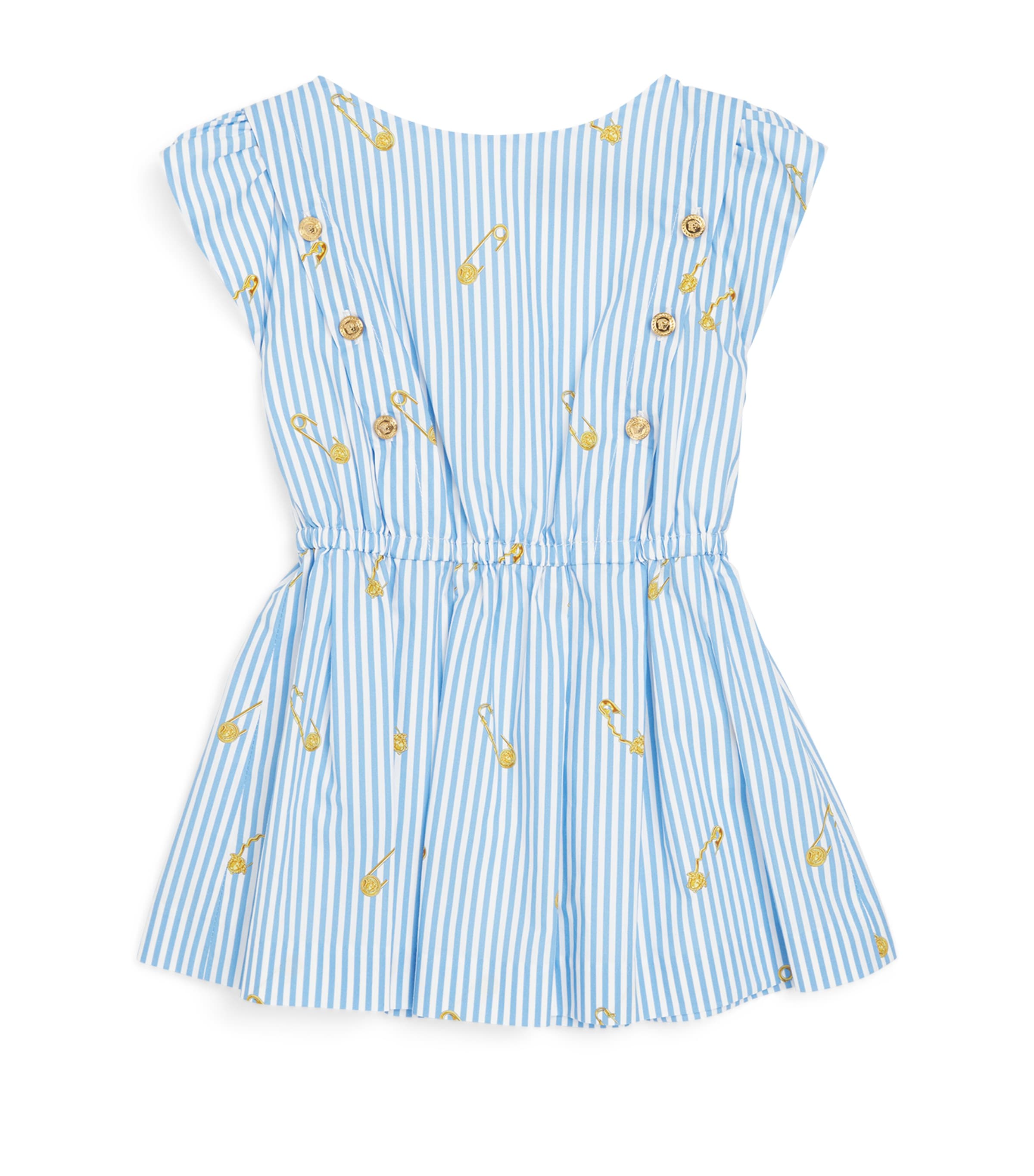 Pinstripe Safety Pin Dress (12-24 Months)