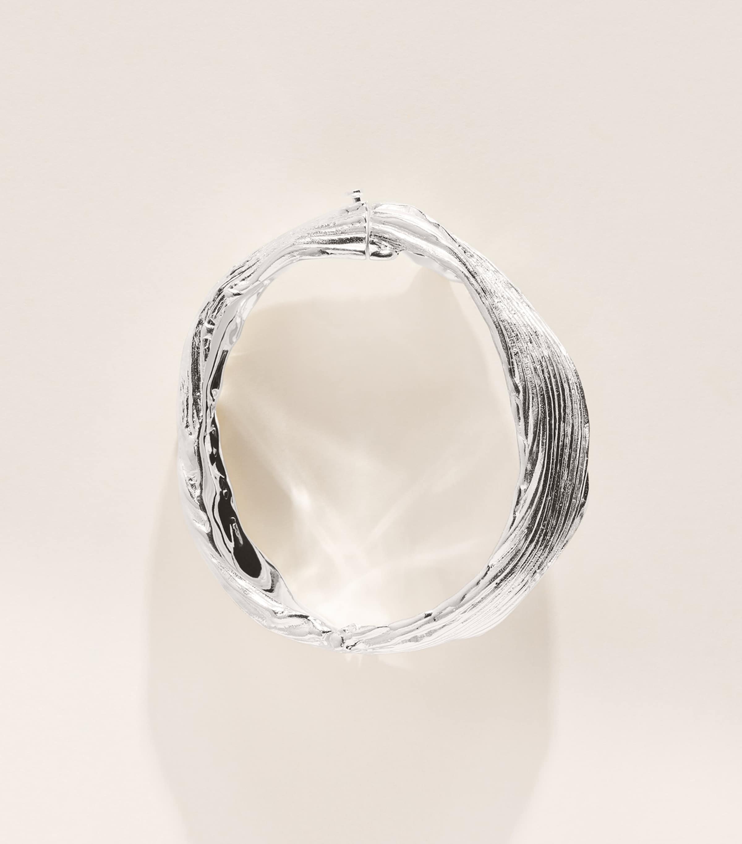 Completedworks Irregular Cuff Bracelet Silver Plated