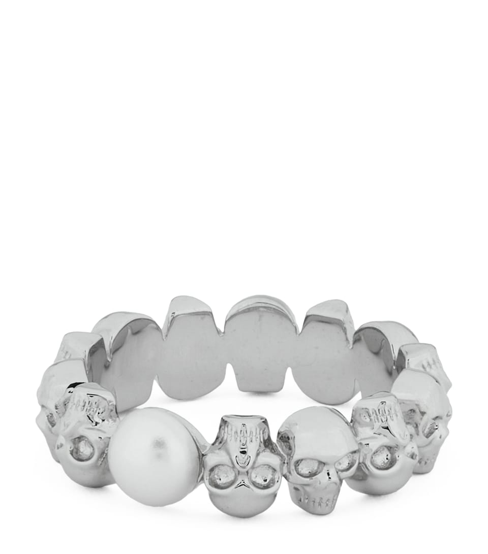 Rhodium-Plated Silver Box Chain Anklet