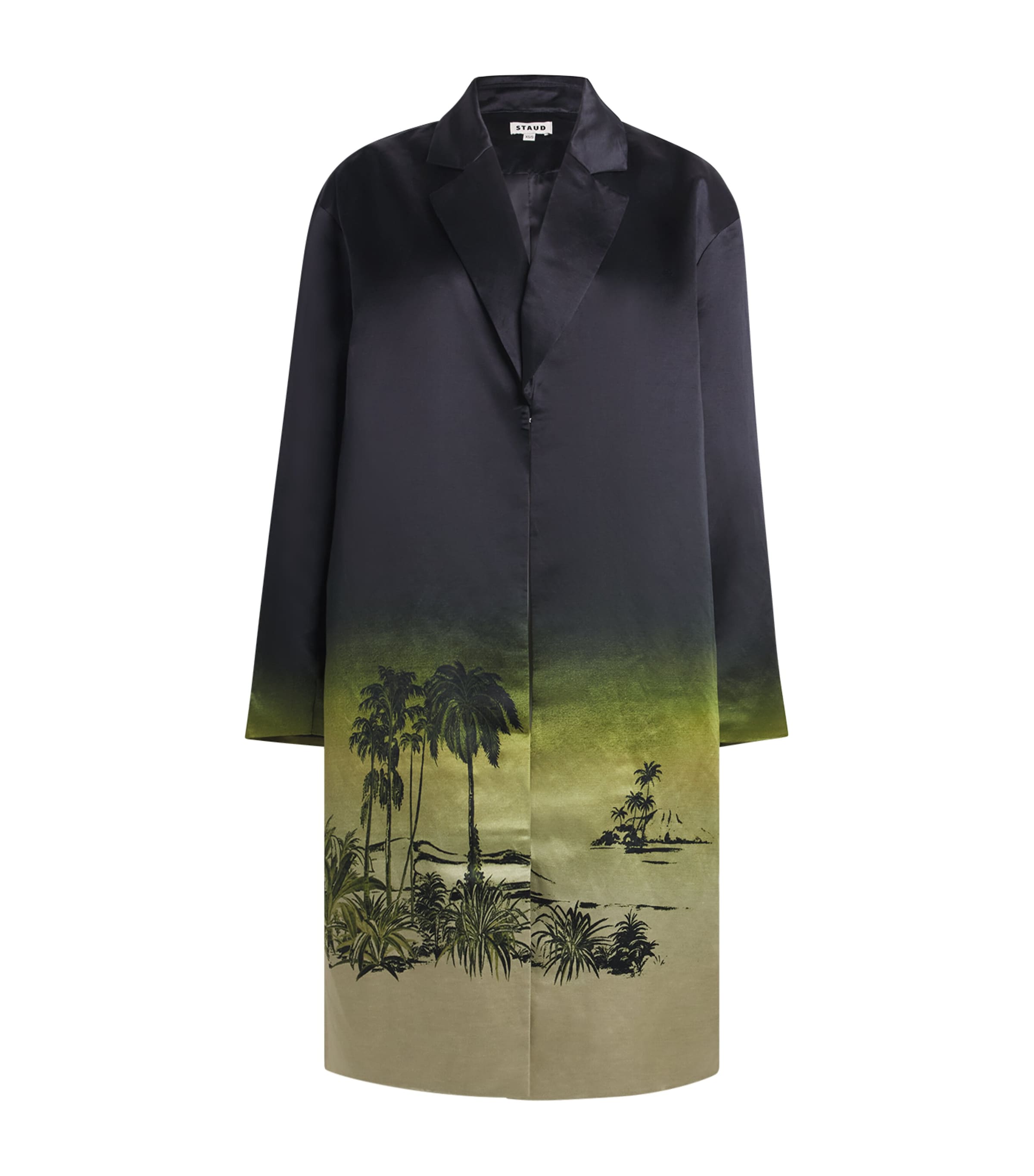 STAUD Womens Linen-Silk Jasper Jacket Cfgl California Glow