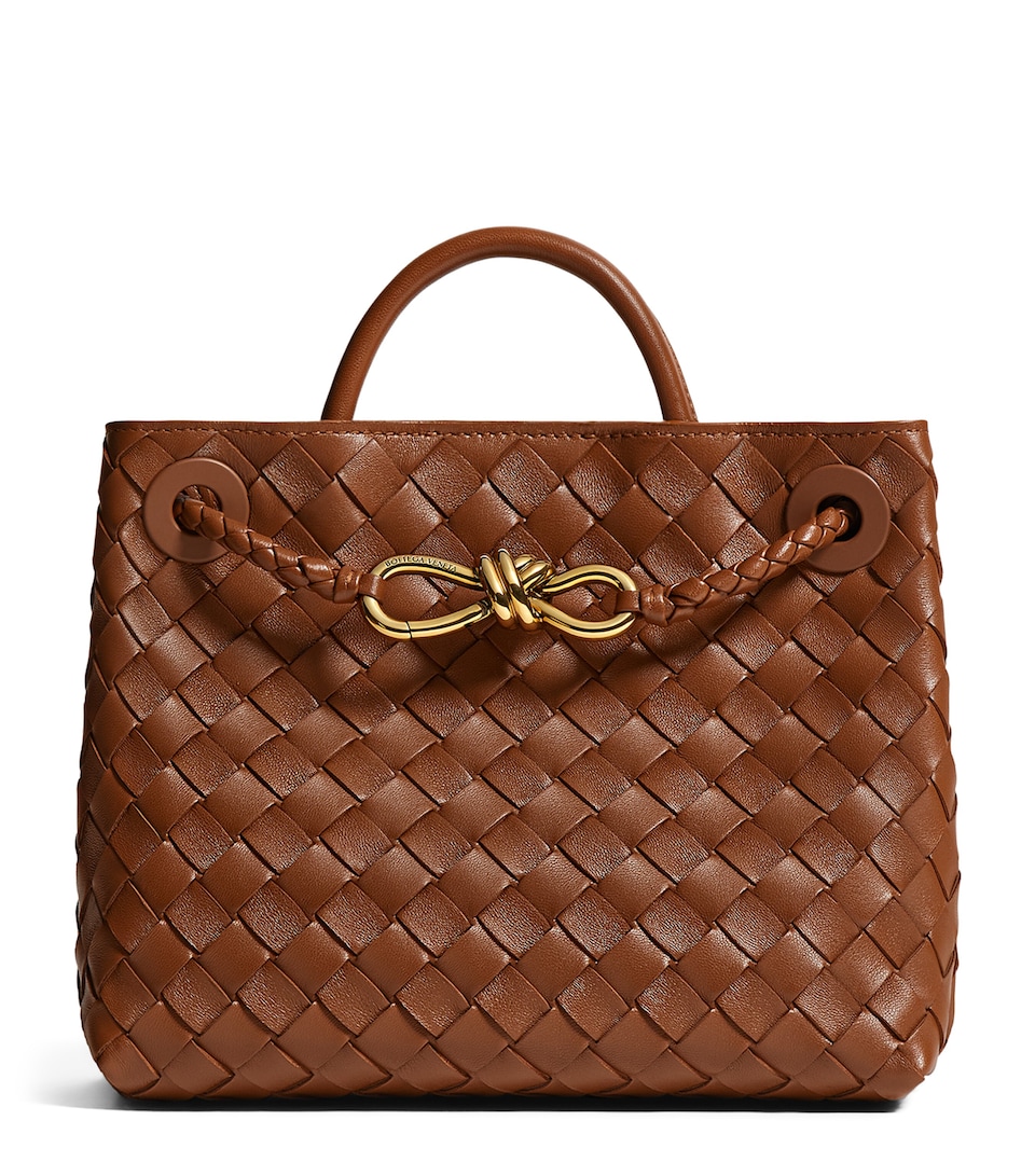 Bottega Veneta Small Leather Andiamo Top-Handle Bag