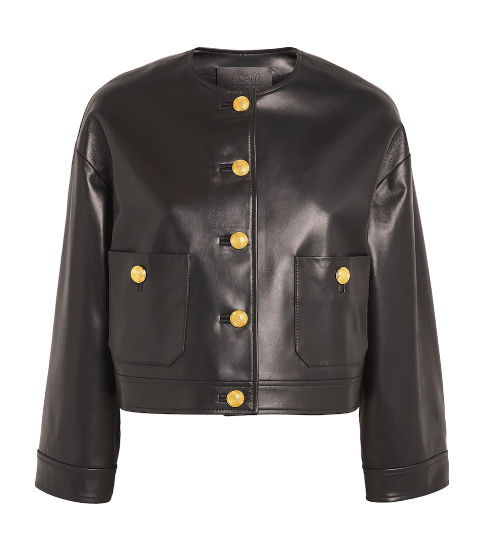 Cropped Nessy Leather Jacket