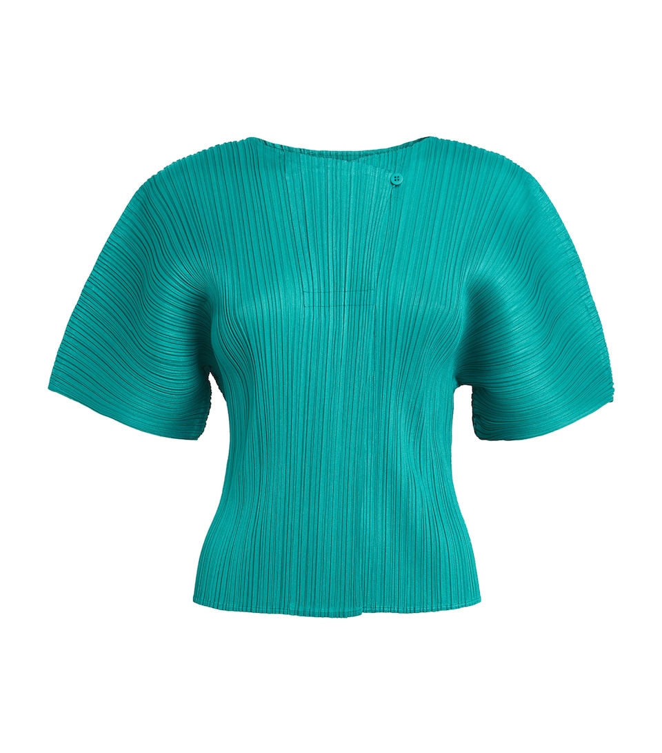 Pleats Please Issey Miyake Womens Monthly Colors June Top Blue Green