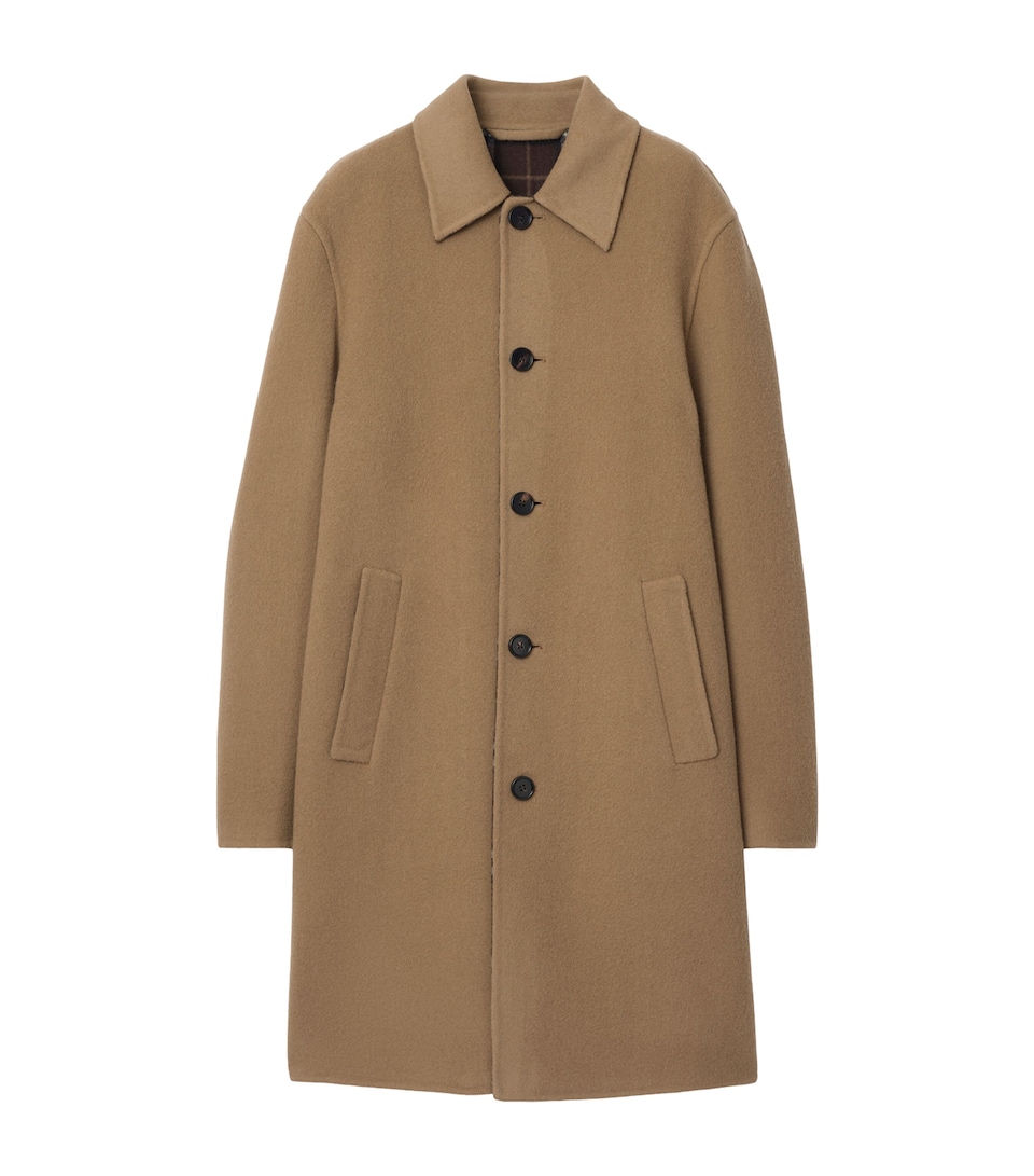 Wool Mid-Length Car Coat