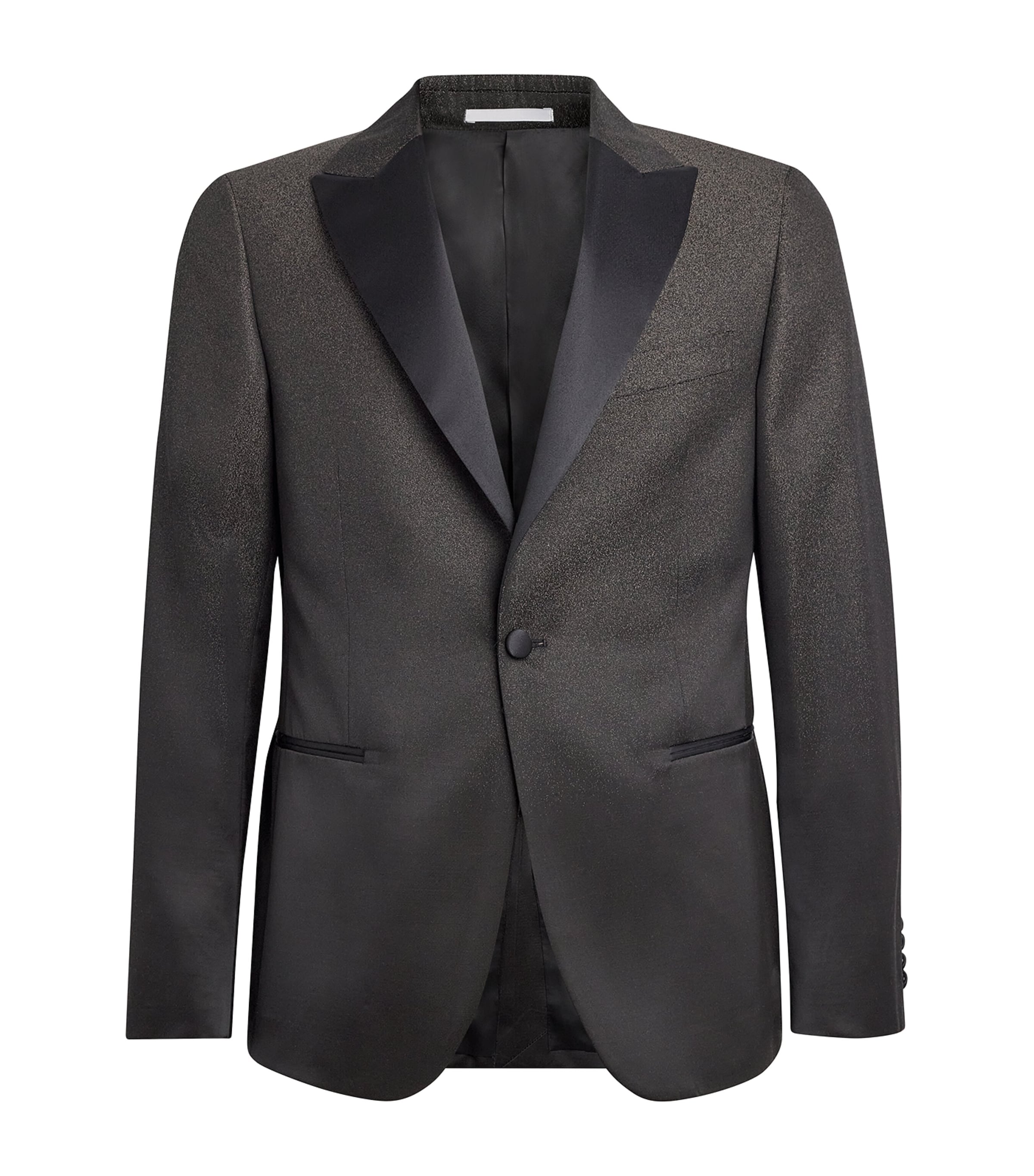 Satin-Lapel Blazer