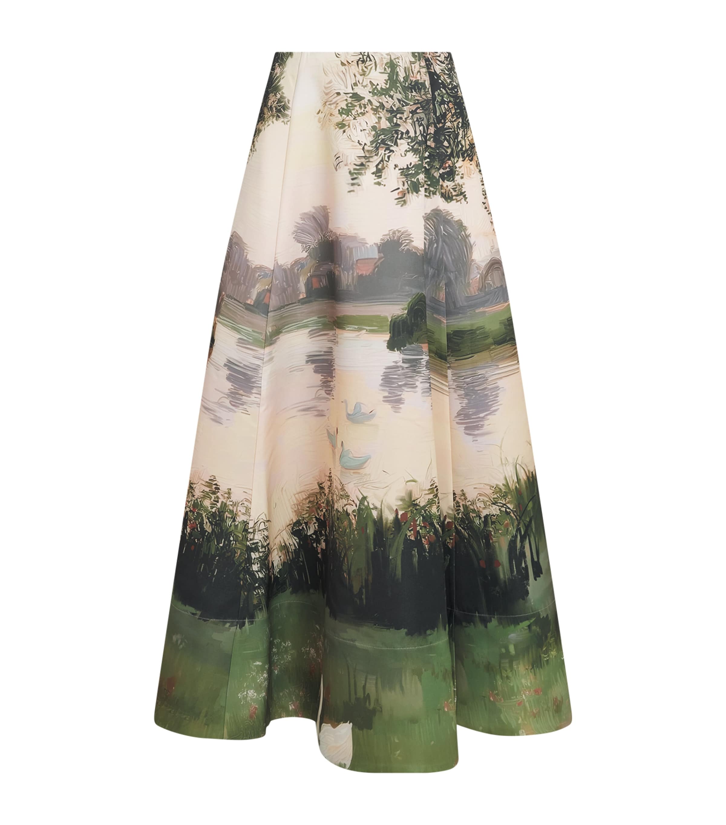 LEO LIN Womens Printed Elina Maxi Skirt Serene Print