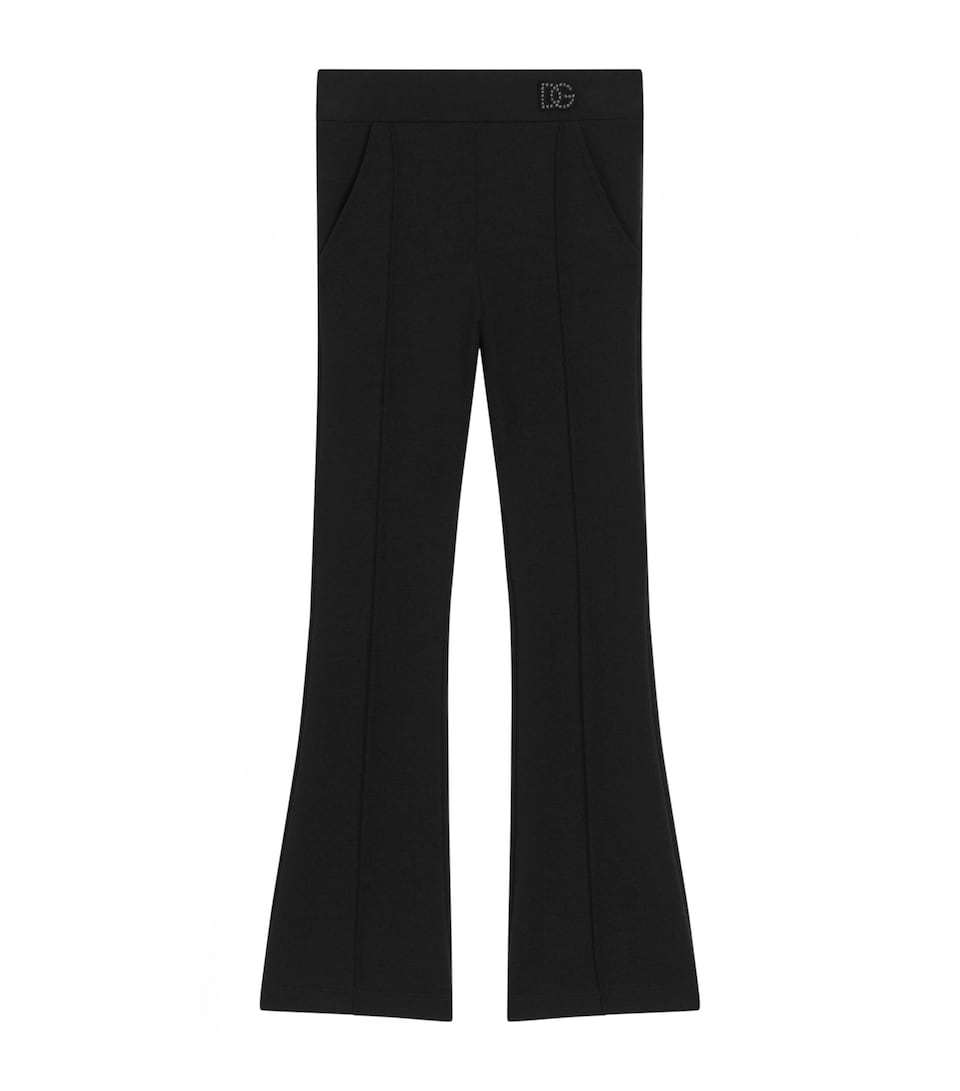 Dolce&Gabbana Kids Jersey Flared Trousers (8-12+ Years)