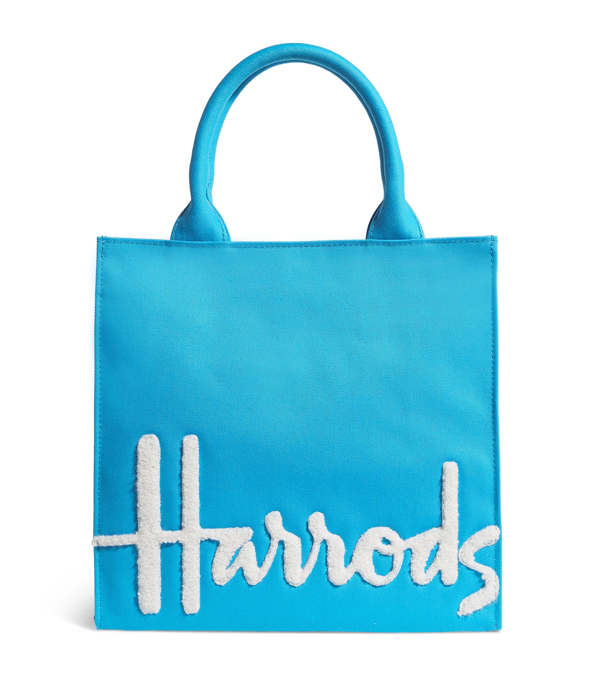 UK発☆Harrods☆コットン ロゴ トートバッグ L UK発☆Harrods☆コットン ロゴ トートバッグ L (Harrods/トート