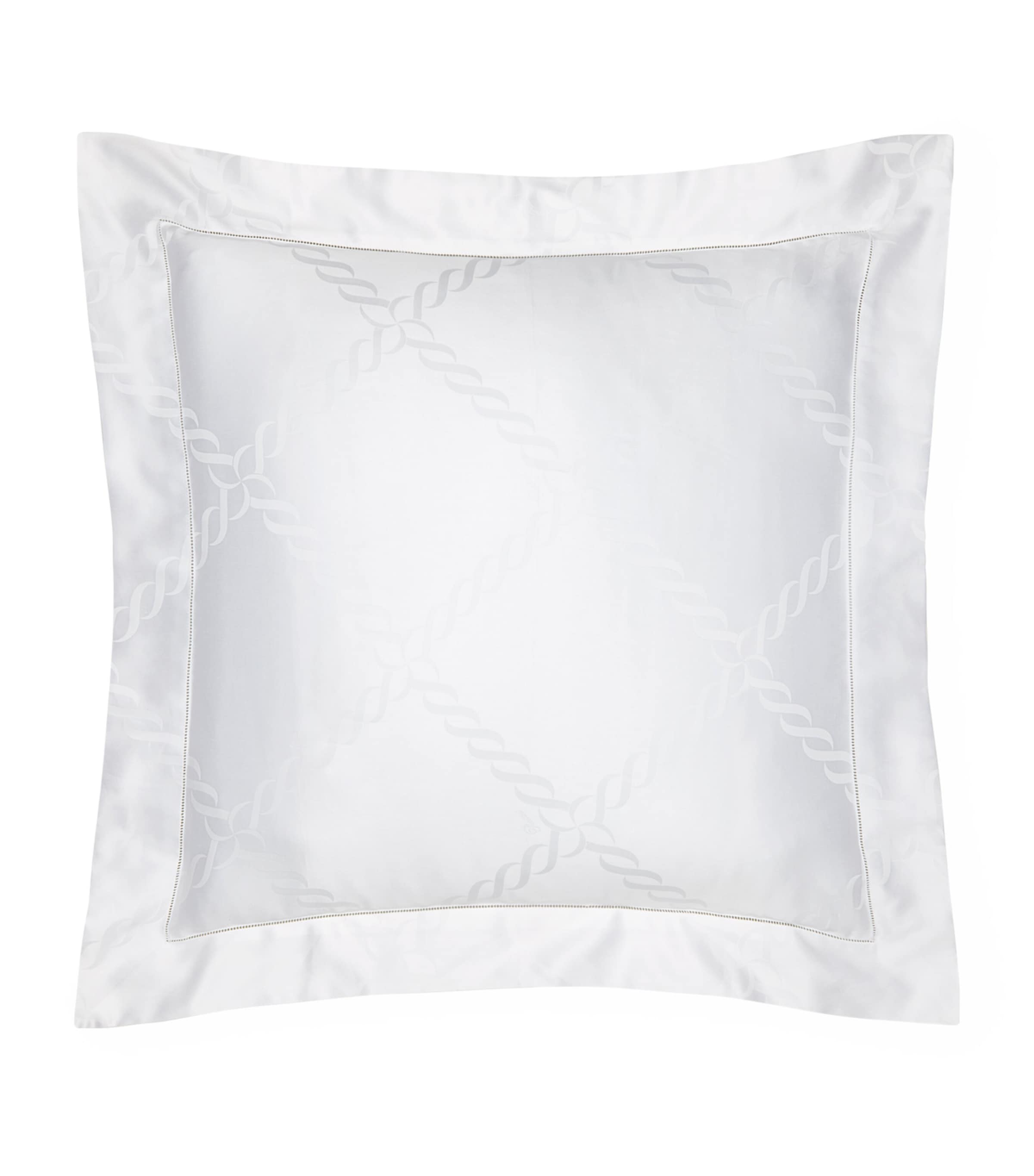 Pratesi Treccia Square Pillowcase (65cm x 65cm) White