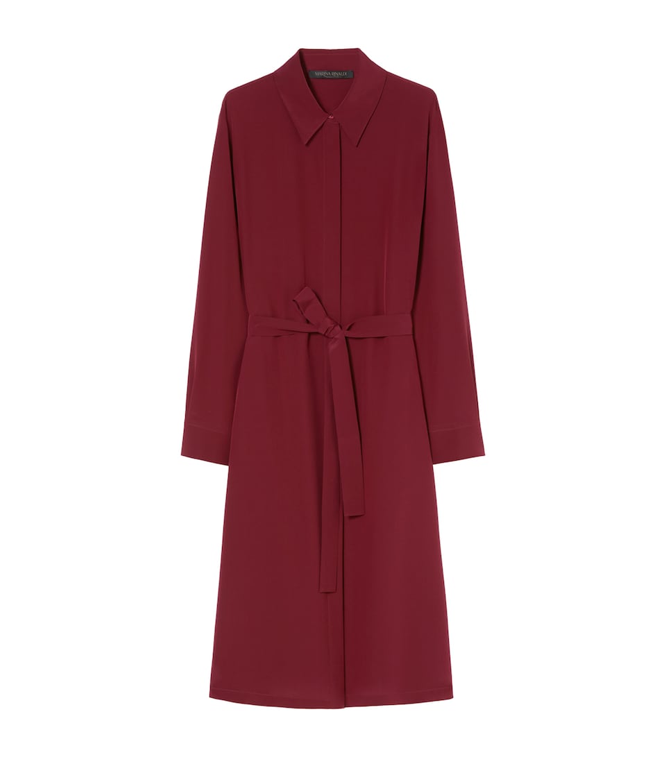 Silk Nuccia Shirt Midi Dress