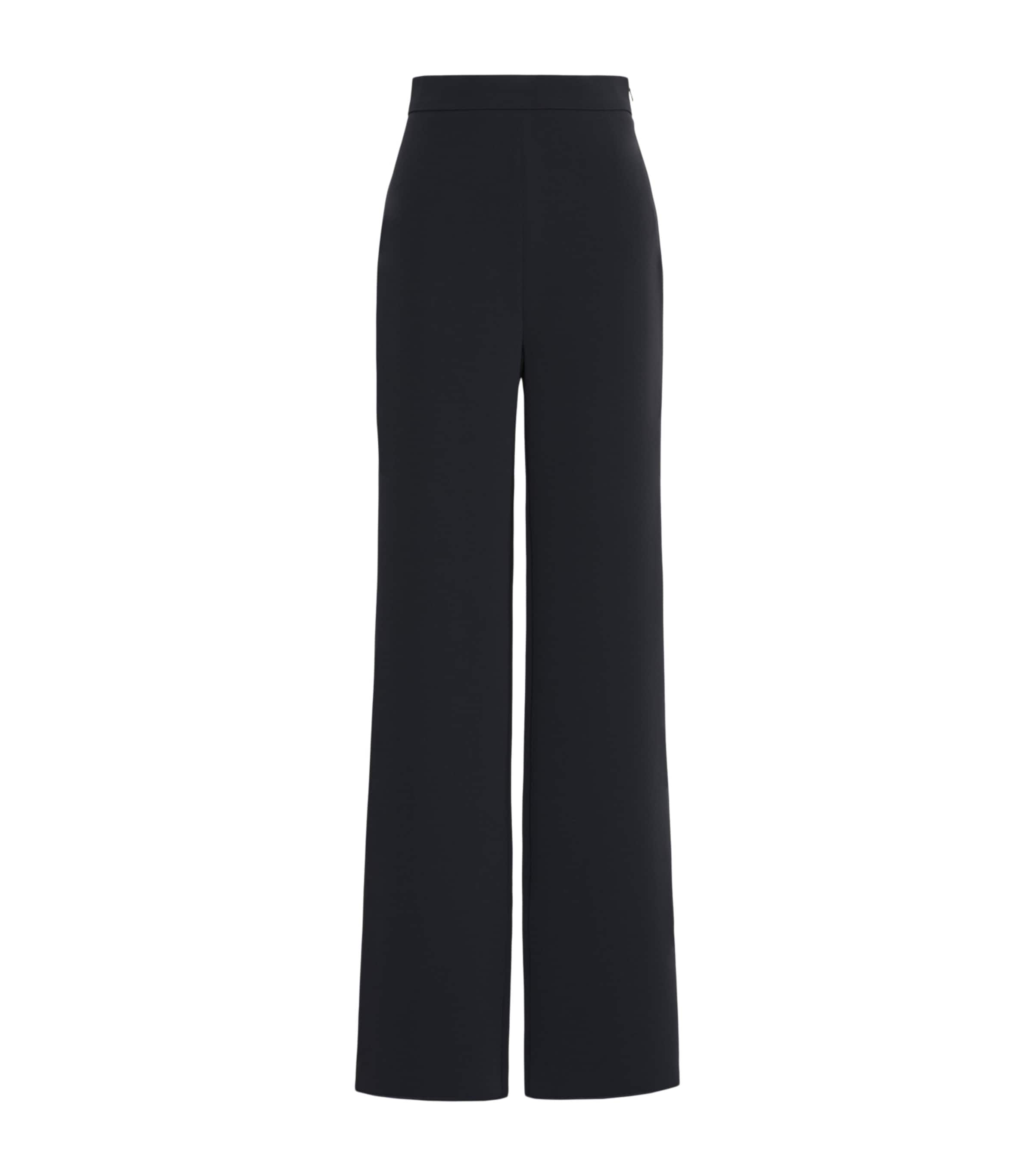 Max Mara Womens Cady Wide-Leg Trousers Midnightblue