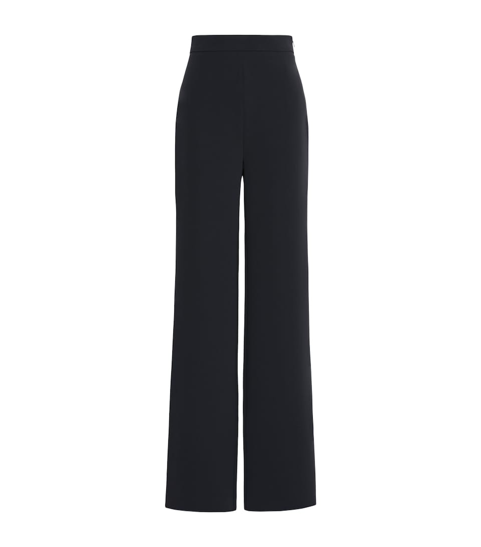 Max Mara Womens Cady Wide-Leg Trousers Midnightblue