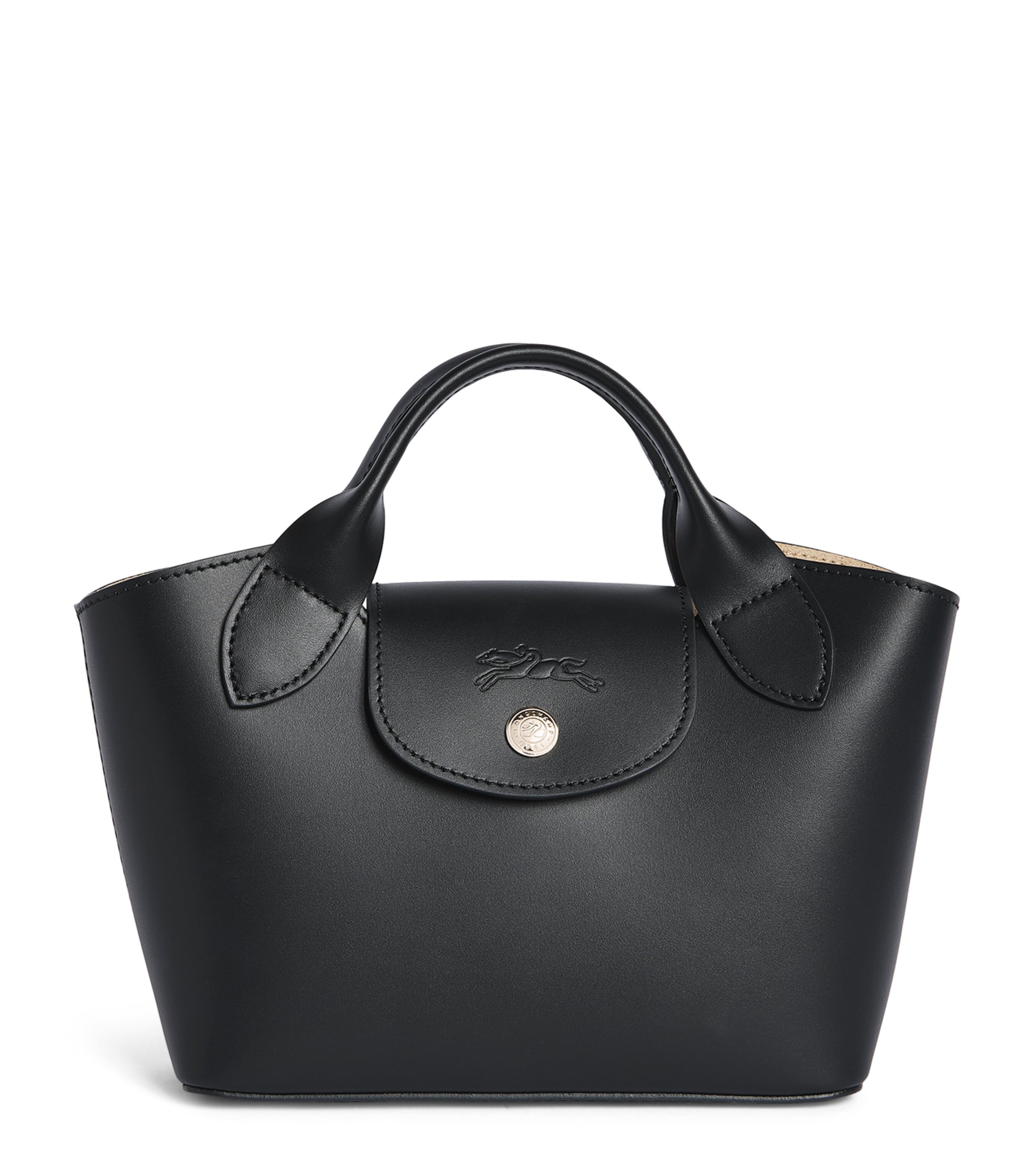 Longchamp Extra-Small Leather Épure Tote Bag Noir