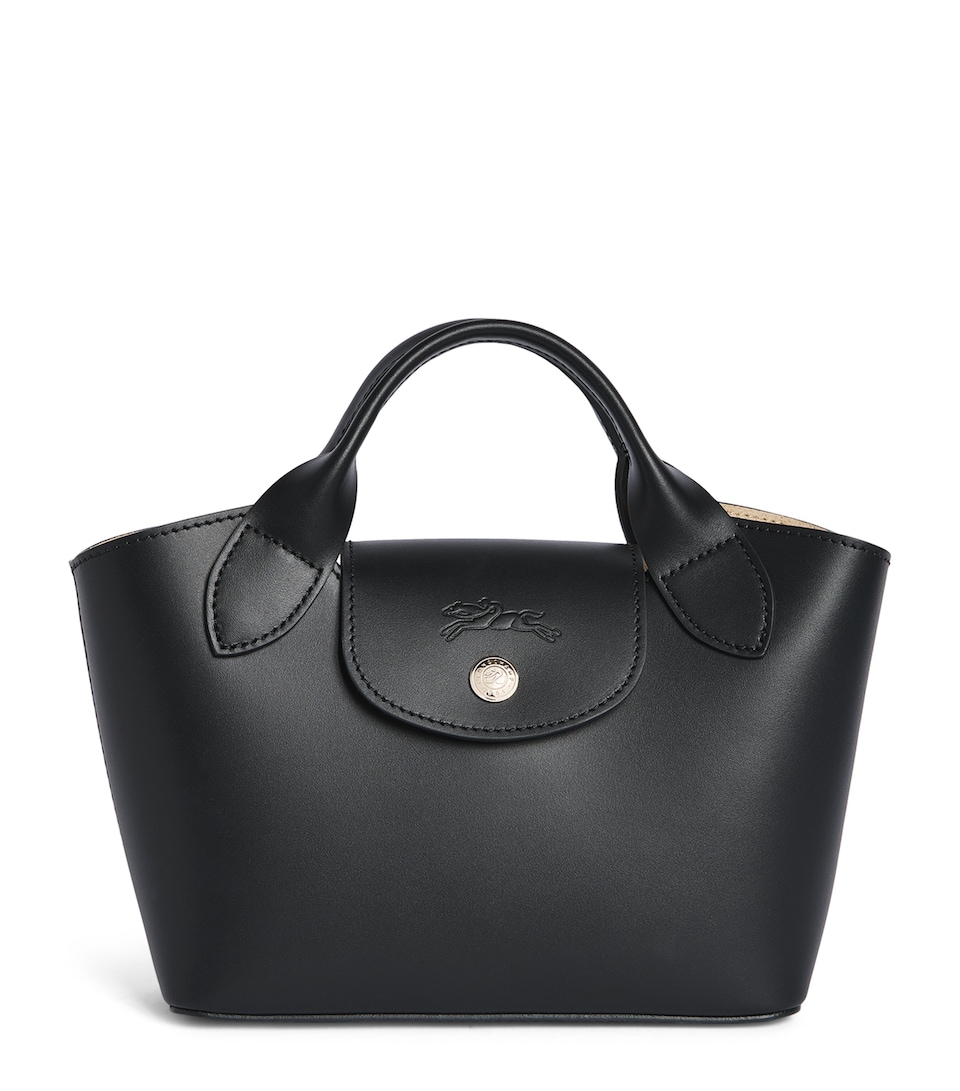 Longchamp Extra-Small Leather Épure Tote Bag Noir