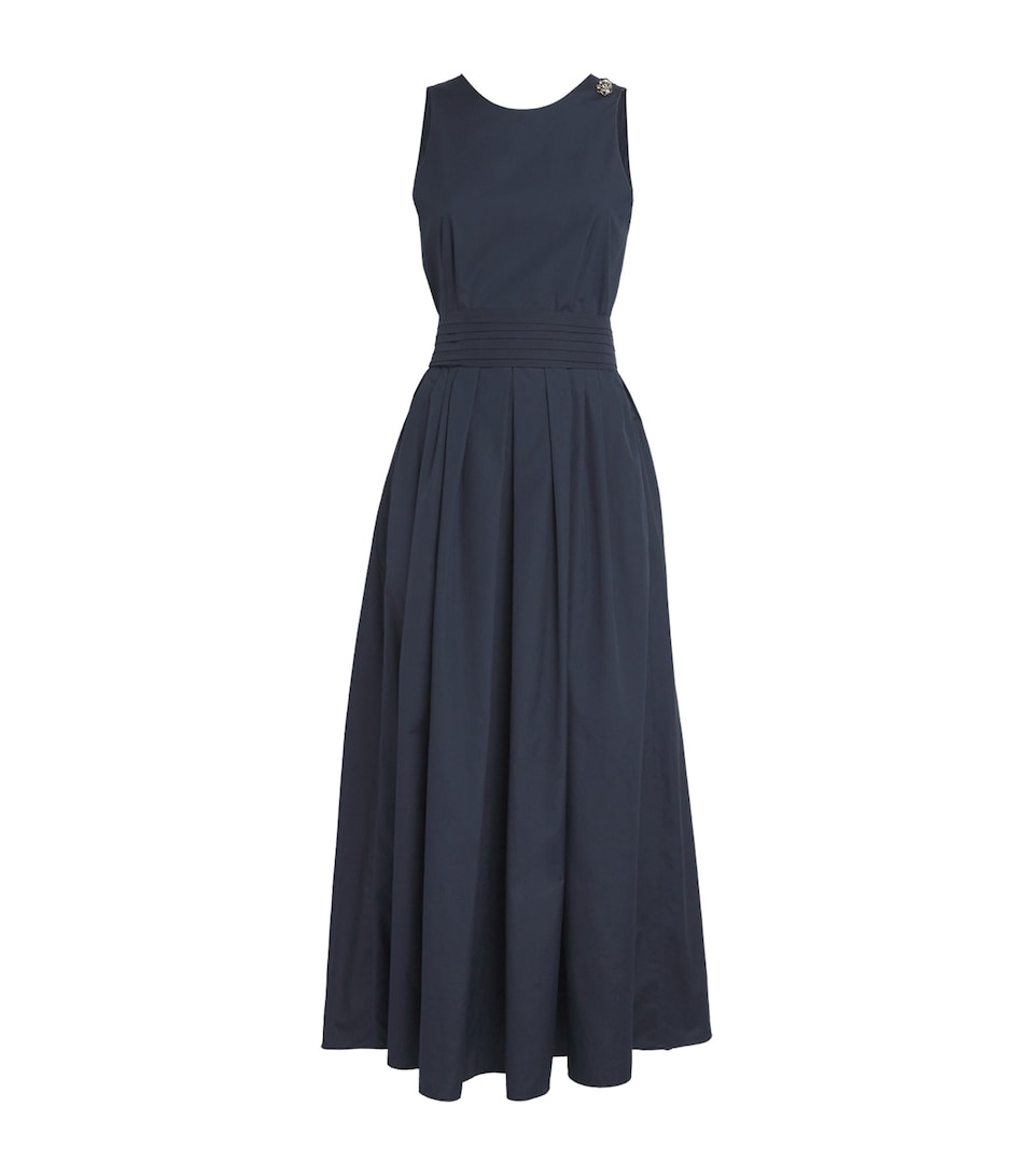 Cotton Sleeveless Midi Dress