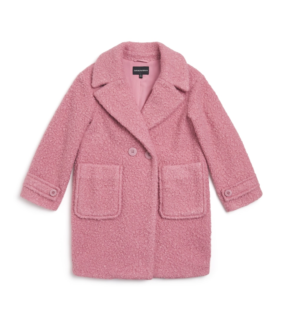 Bouclé Double-Breasted Coat (4-14 Years)