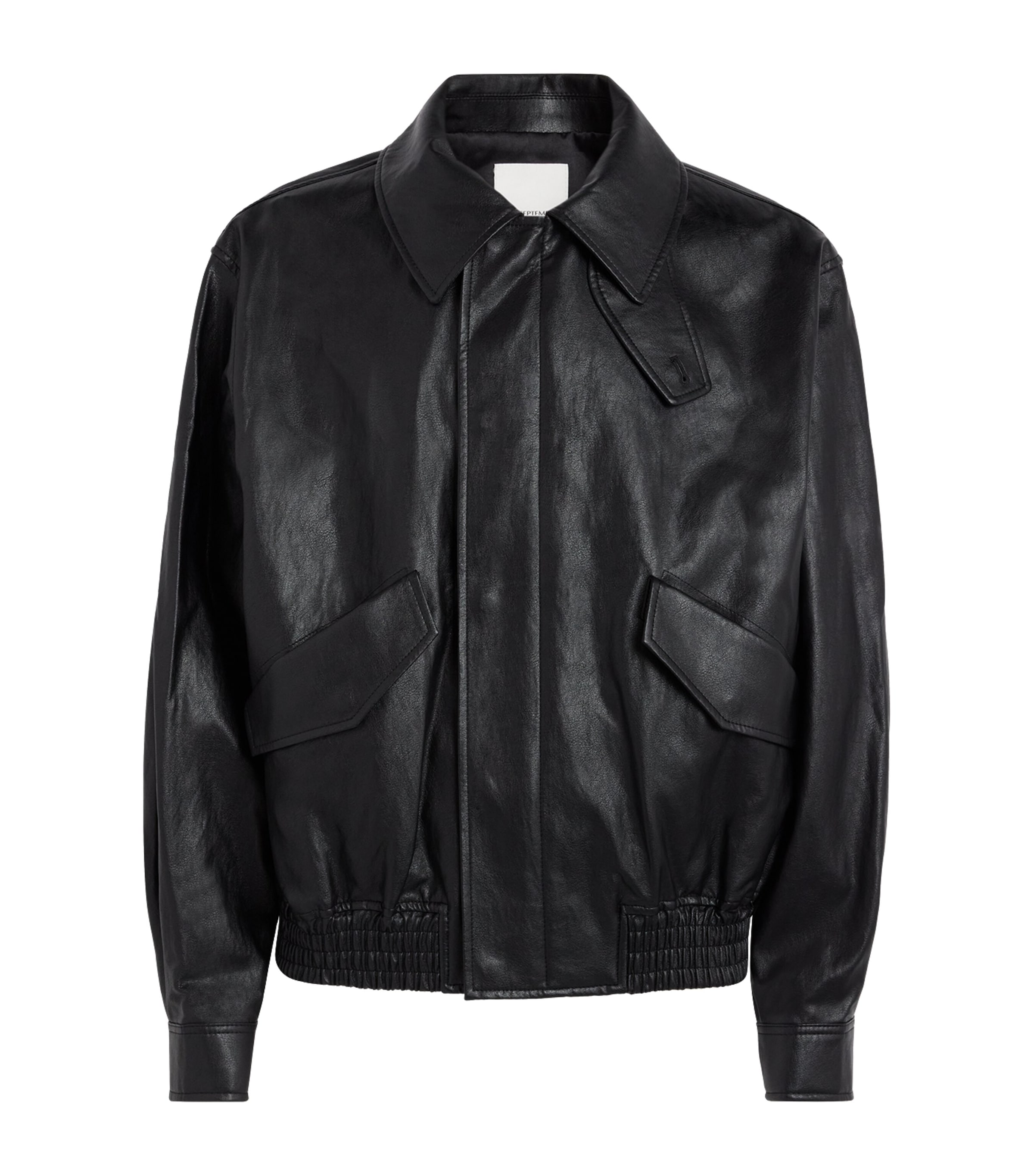 Le 17 Septembre Mens Faux Leather Jacket Black