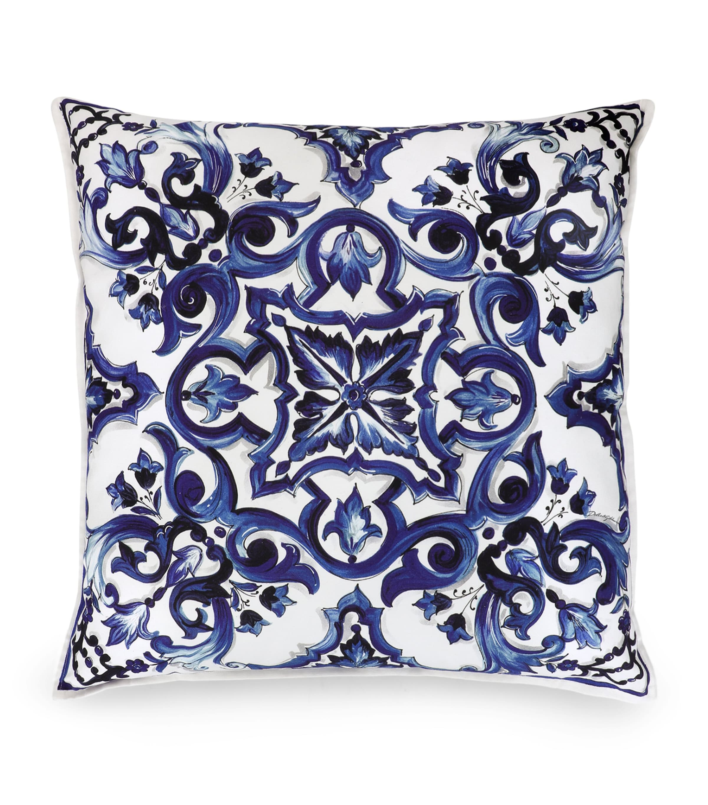 Dolce&Gabbana Casa Blu Mediterraneo Cushion (60cm x 60cm) Maiolica Blu/b