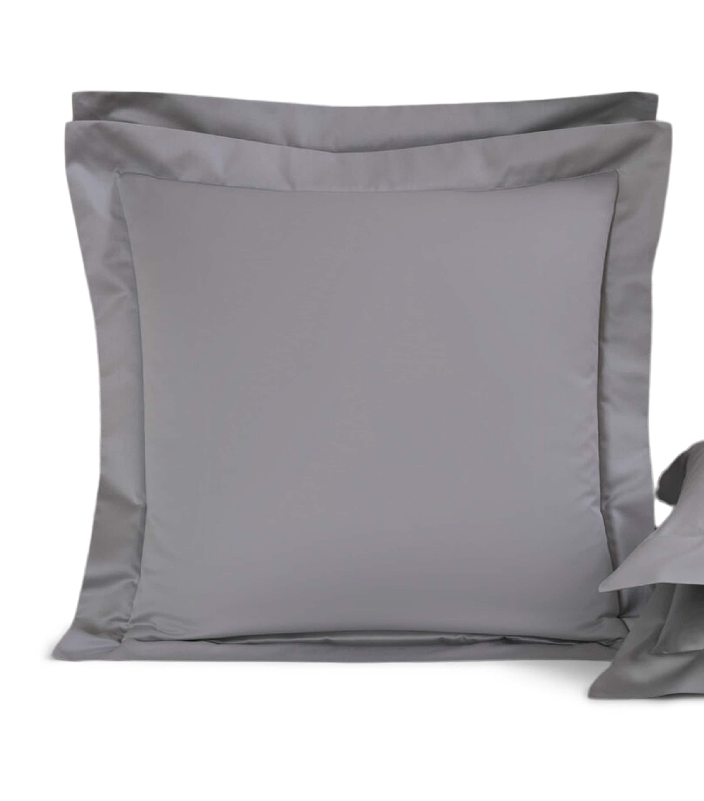 Frette Leisure Sateen Oxford Square Pillowcase (65cm x 65cm) Grey Melange