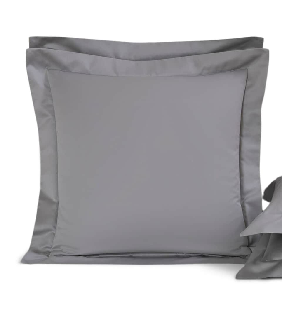 Frette Leisure Sateen Oxford Square Pillowcase (65cm x 65cm) Grey Melange