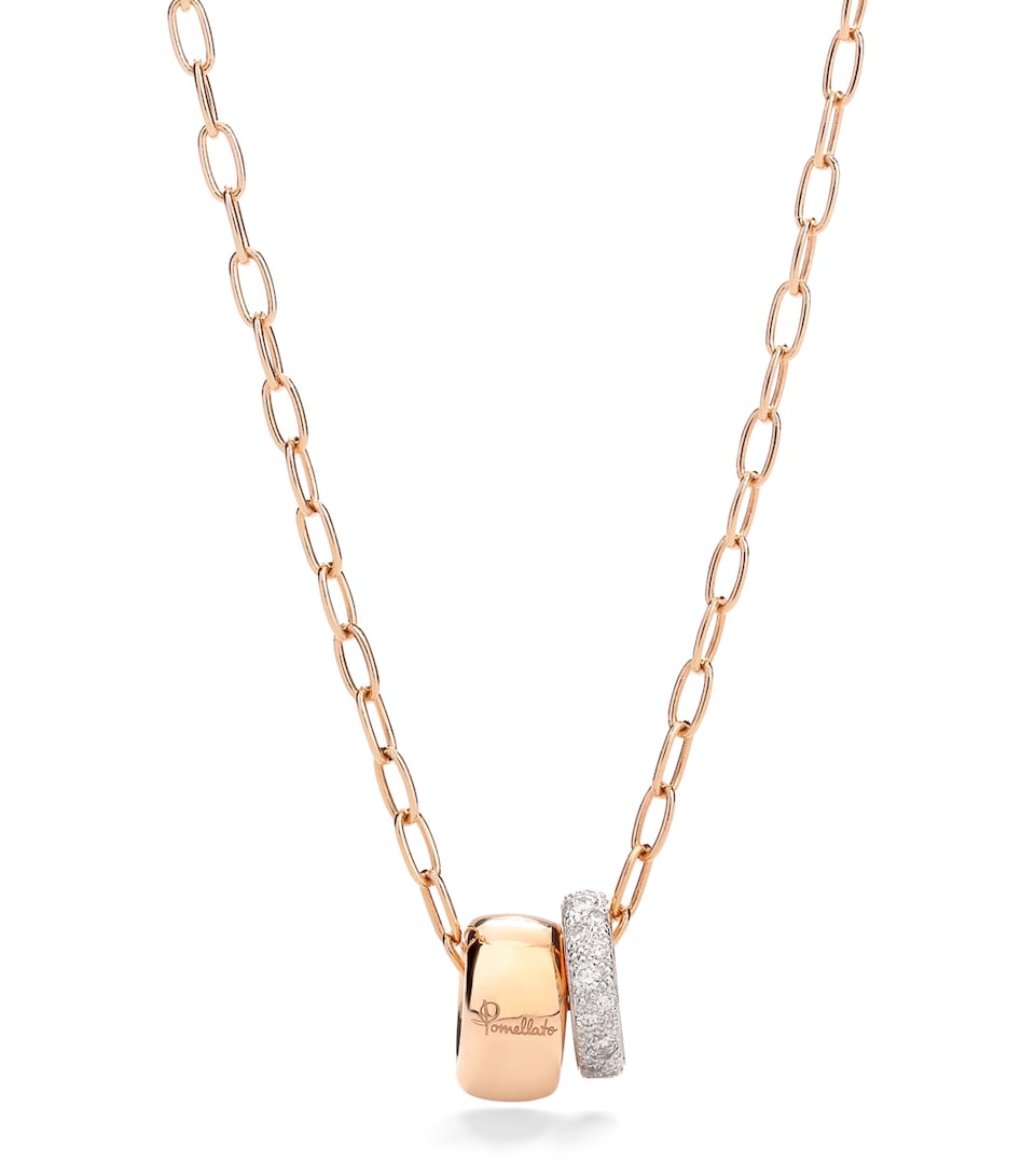 Pomellato Rose Gold and Diamond Iconica Necklace