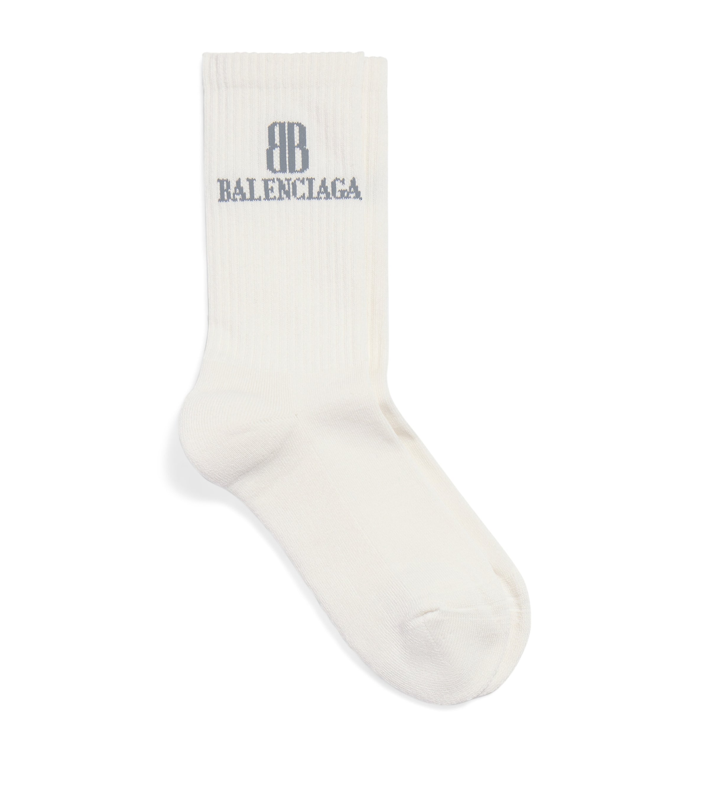 Cotton-Blend Logo Socks