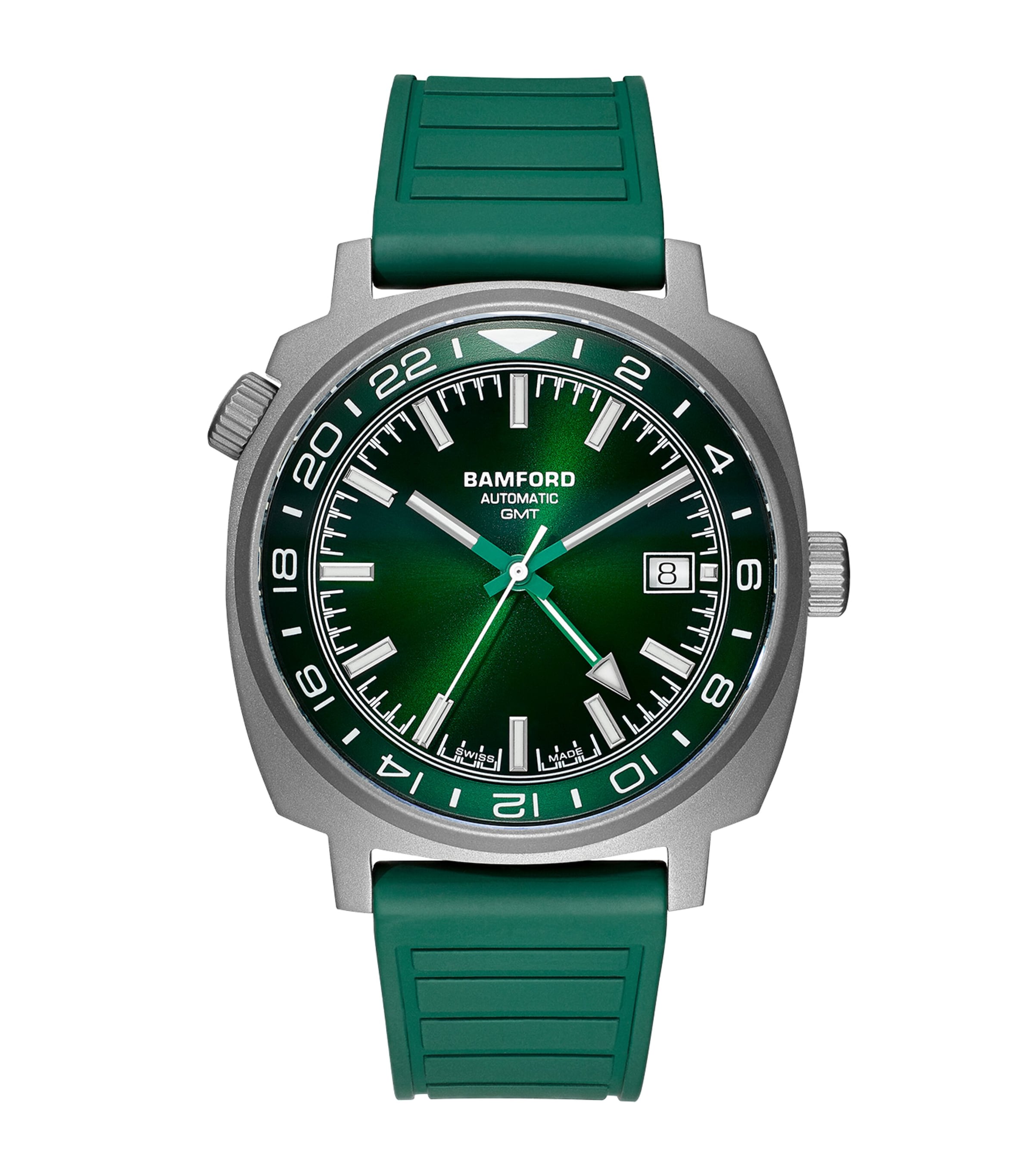 Bamford London Titanium GMT Watch 40mm Green