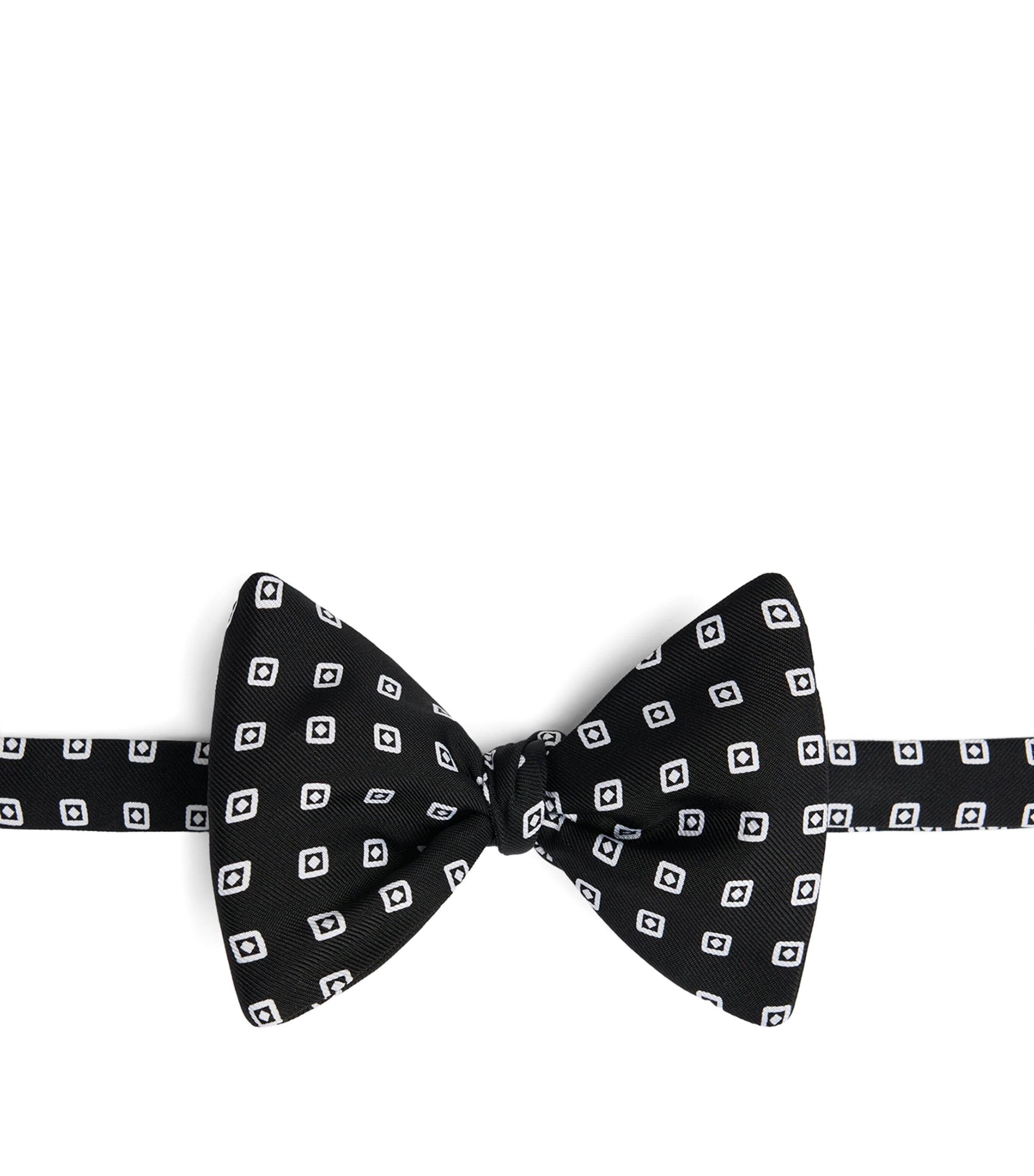 Dunhill Mulberry Silk Printed Bow Tie