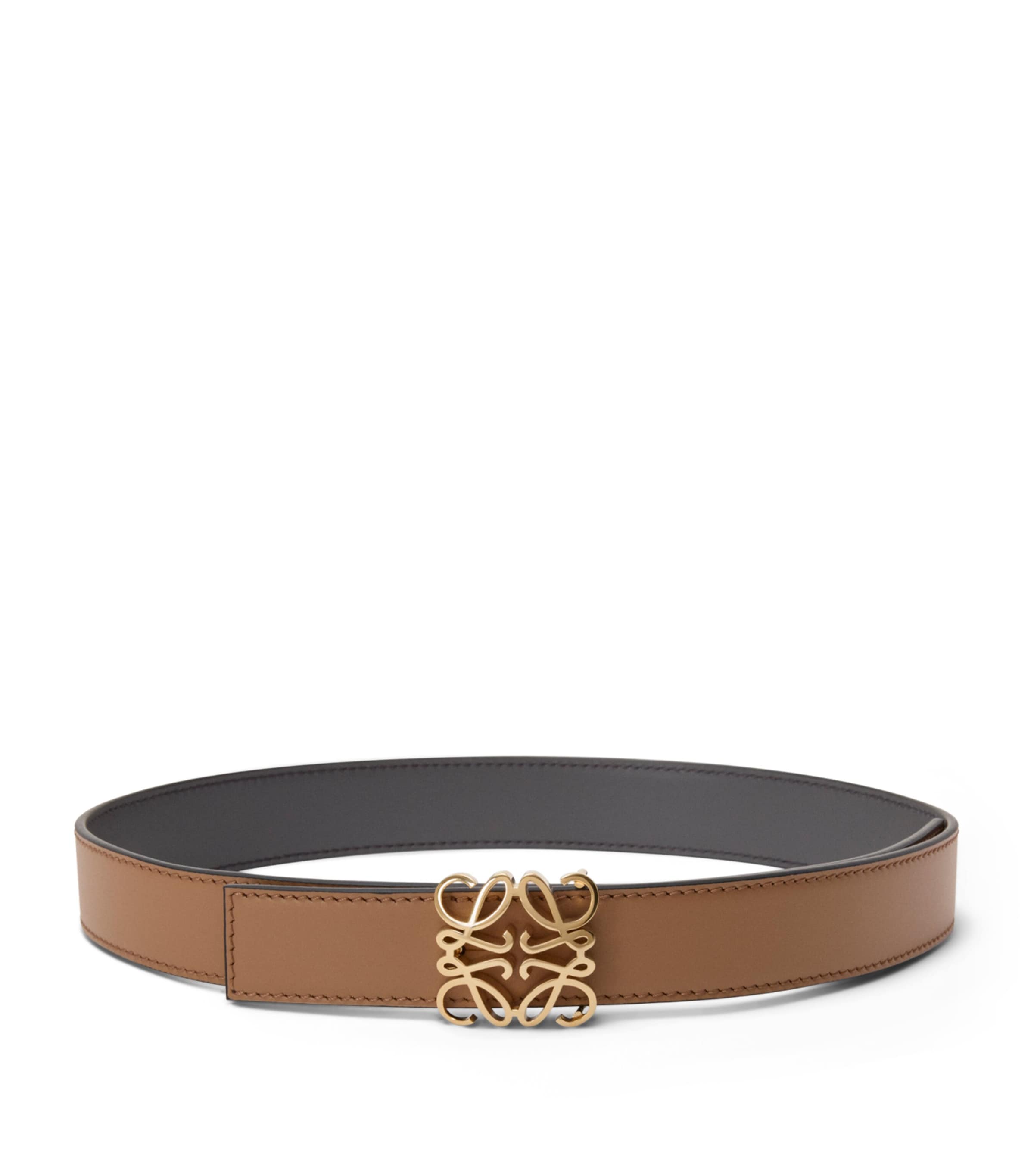 Leather Reversible Anagram Bombé Belt