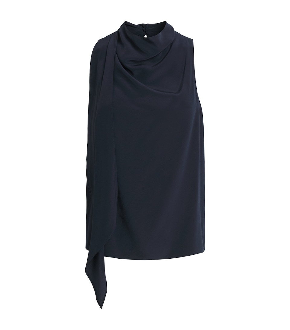 Rag & Bone Womens Silk Adela Scarf Blouse Salute